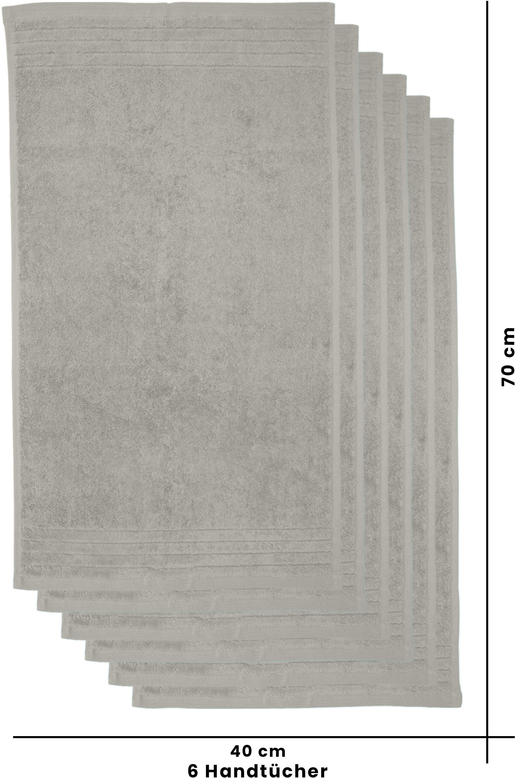 OTTO home Handtücher »Sanremo Premium, Premium Handtücher, 600 gr/m², 40x70cm« mit Bordüre, flauschig und weich, Händehandtücher, 5 Jahre Garantie