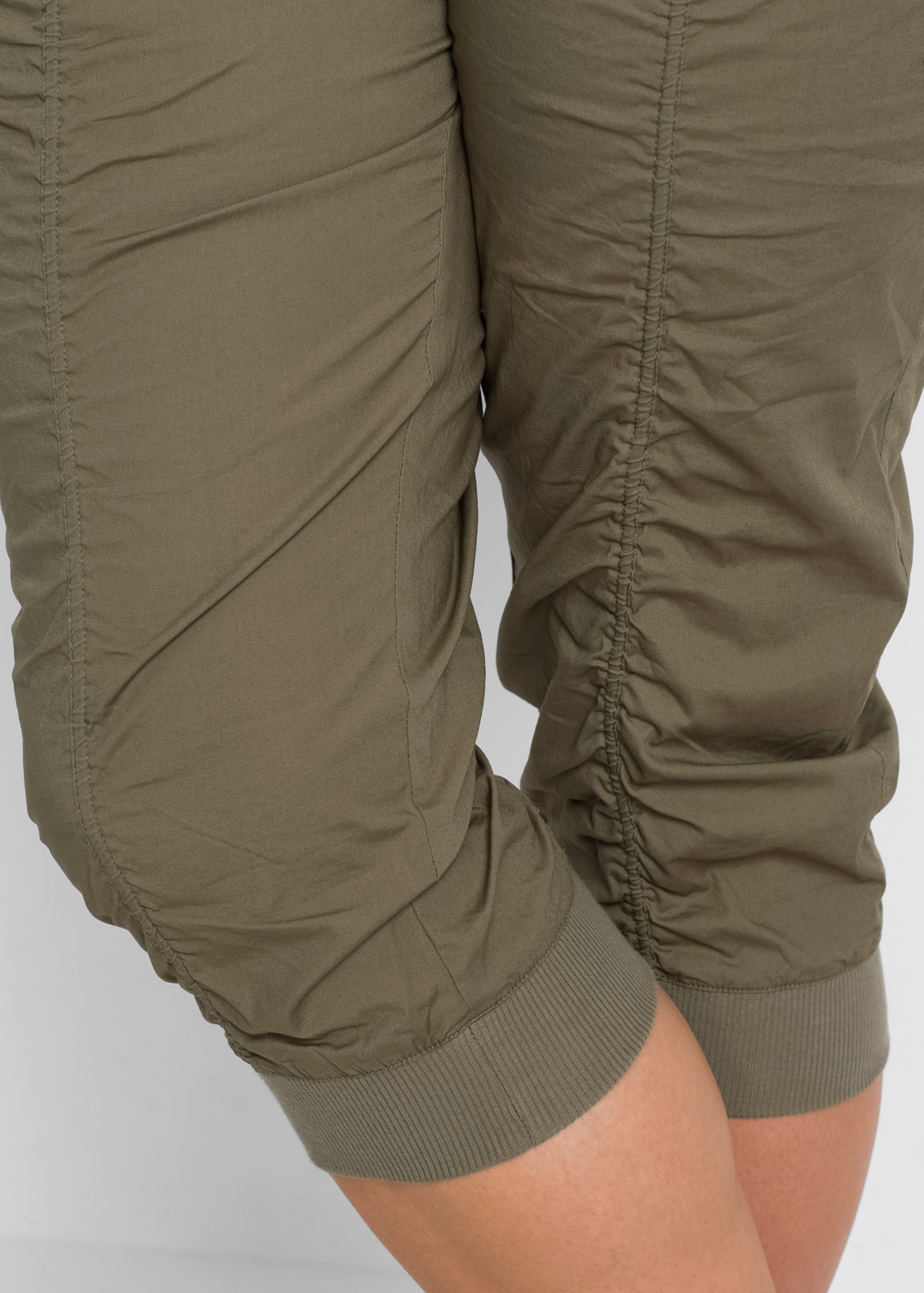 bonprix 3/4-Hose »3/4-Hose aus reiner Baumwolle«  aus Baumwolle, mit elastischen Rippbündchen, Regular Fit