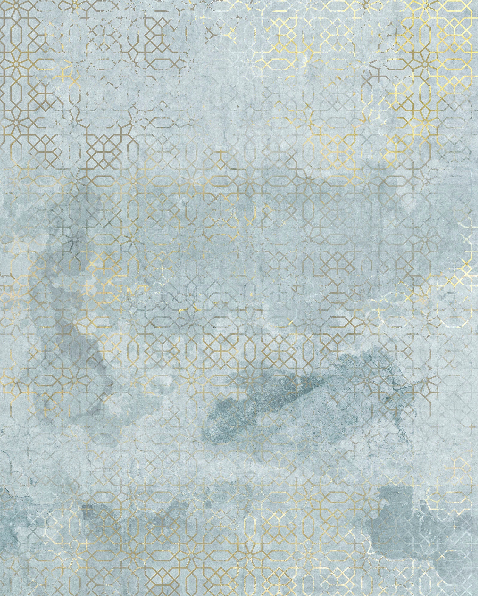 Komar Vliestapete "Digitaldruck Vlies - Jaunty Jewels - Größe 200 x 250 cm" bedruckt glatt Wohnzimmer, Schlafzimmer