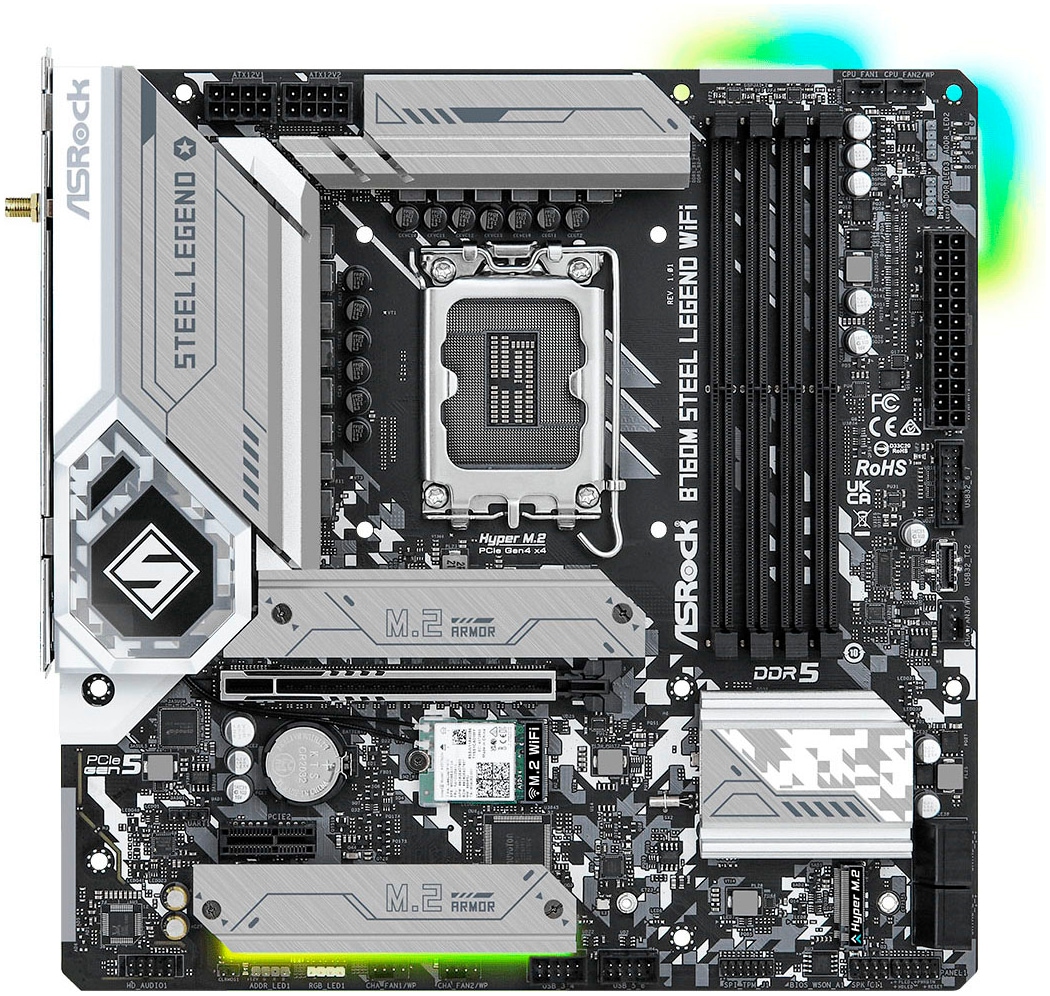 Asrock Mainboard »B760M Steel Legend WiFi«