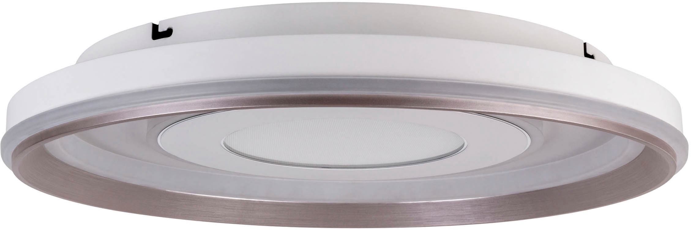 näve LED Deckenleuchte »Doira« LED-Modul 1 Stk. warmweiß - kaltweiß weiß/silber, dimmbar per Fernbedienung (inkl), CCT, Memory, Nachtlicht