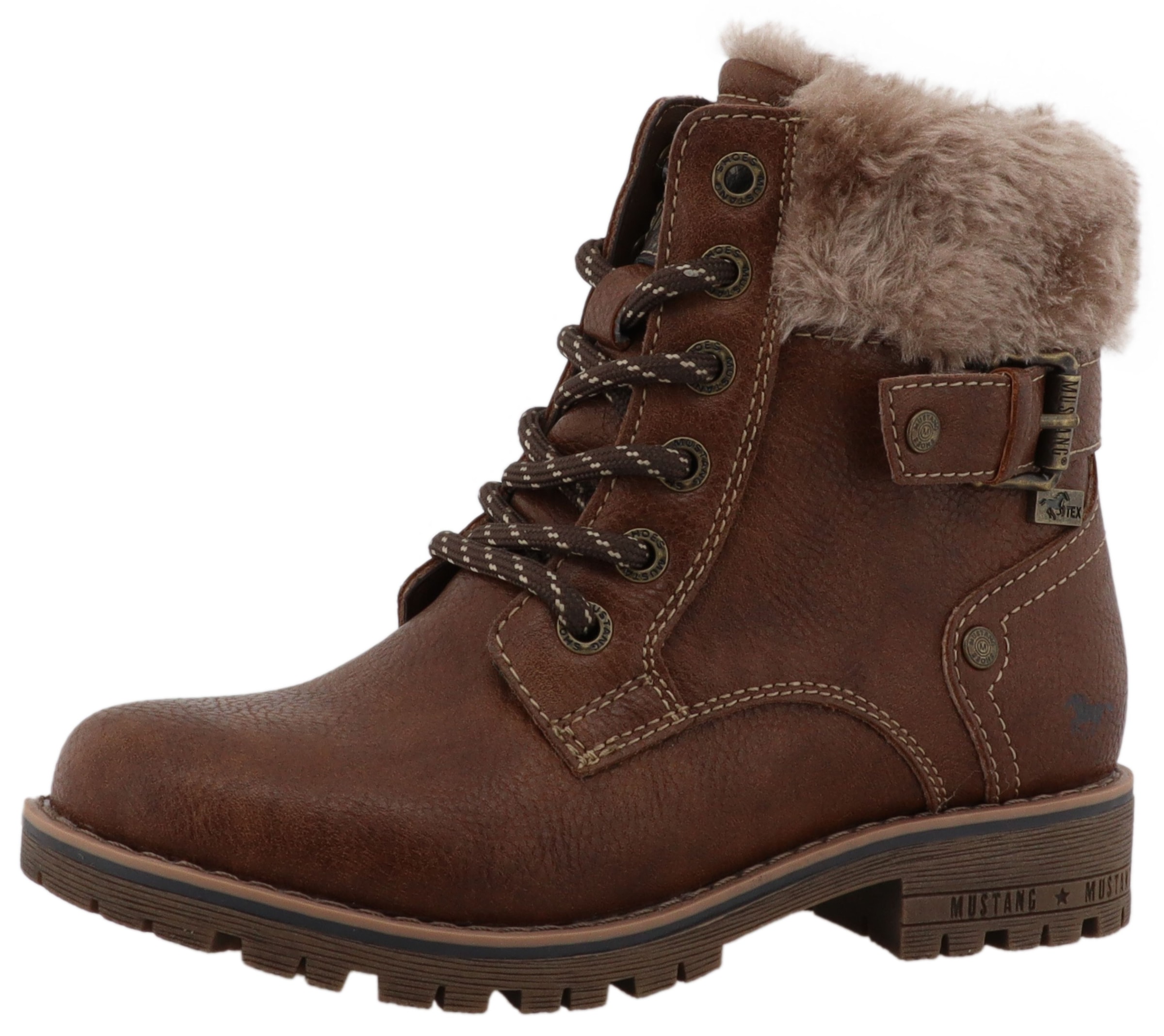 Mustang Shoes Winterstiefel »Matilde«  Oudoorboots, Schnürstiefel mit Warmfutter