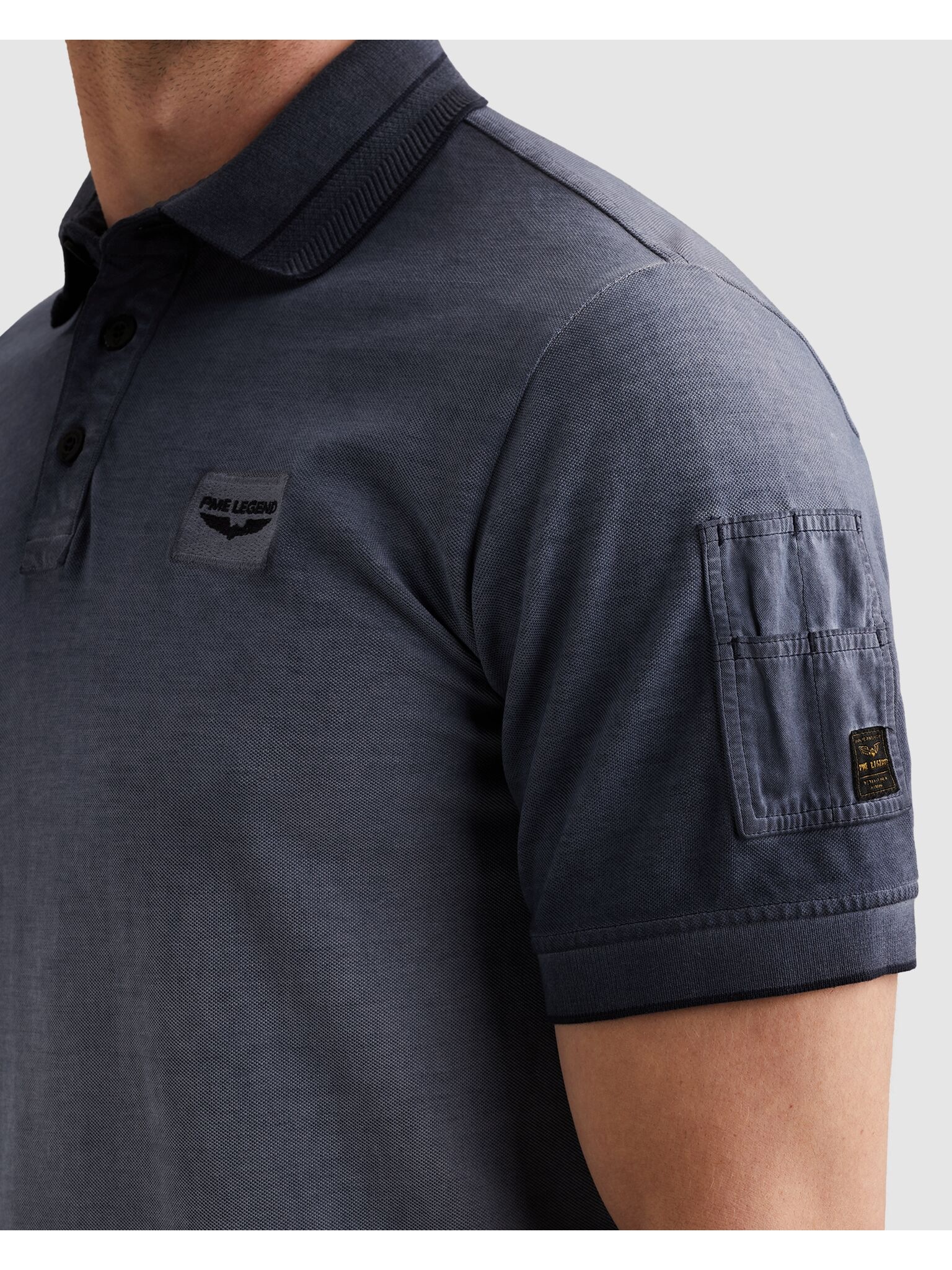 PME LEGEND Poloshirt mit Logo Stickerei