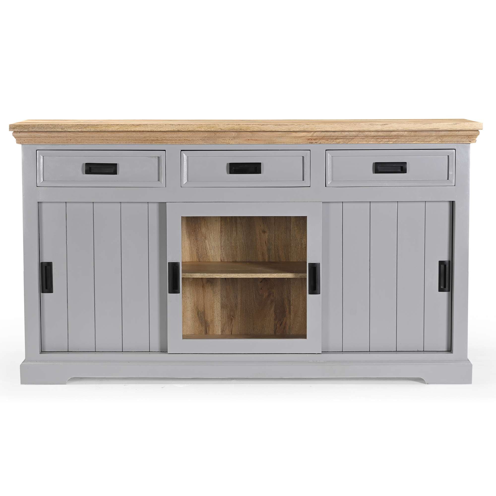 OTTO home Sideboard »Alpinist Kommode Breite/Tiefe/Höhe 160/40/90 cm« mit 3 Schiebetüren, handgefertigt, Unikat-Möbel, Breite 160 cm