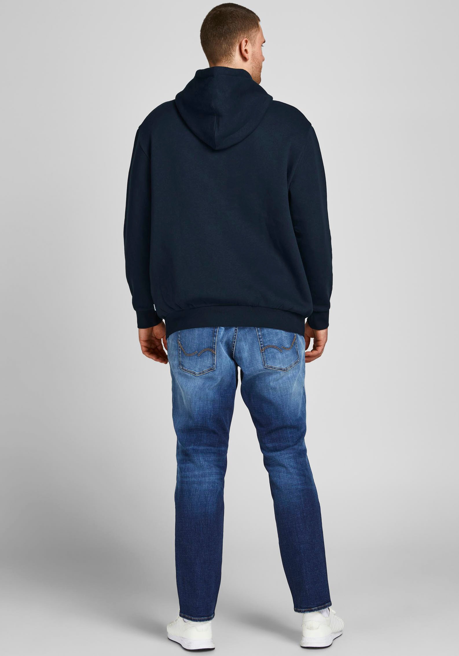 Jack & Jones PlusSize Kapuzensweatshirt »CORP LOGO SWEAT HOOD«, Bis Größe 6XL
