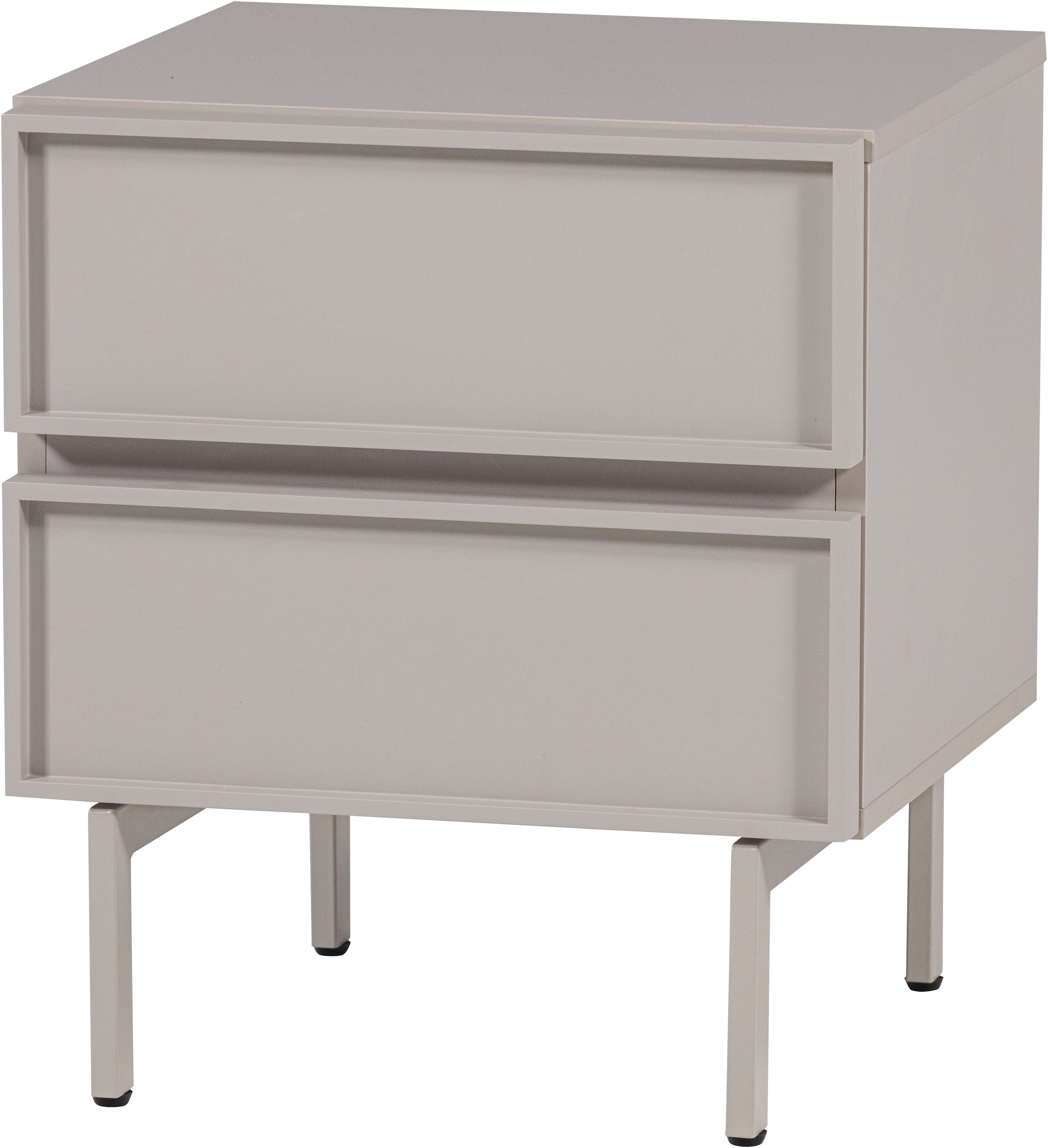 WOOOD Nachtkommode »Tours mit kompakter Ausführung und Melamin-MDF B 45 x T 42 x H 51 cm« Schmutzabweisende Oberfläche, Tragkraft Deckplatte 50 kg