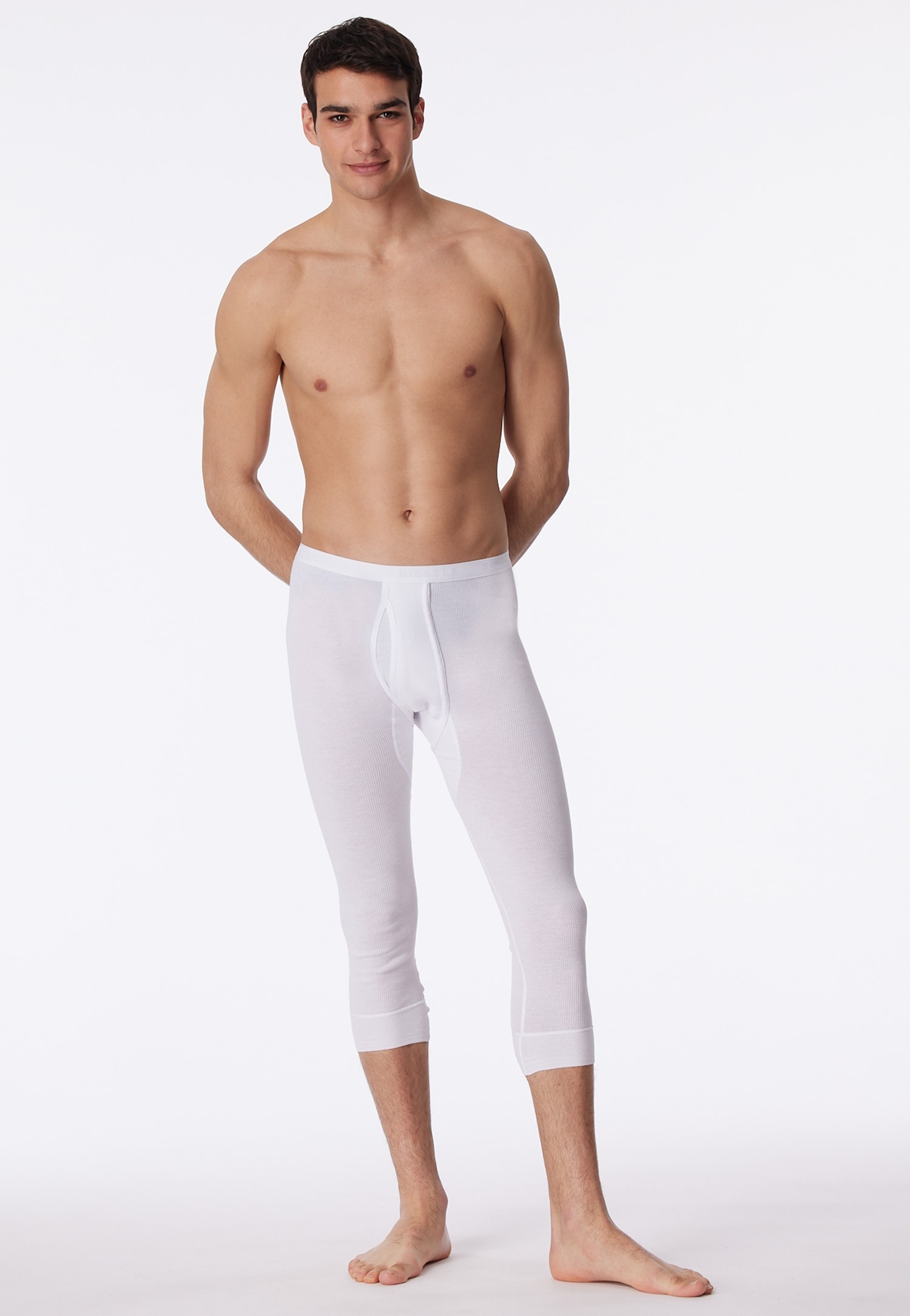 Schiesser Boxershorts »Original Classics«, 3/4-Länge, mit Eingriff, Doppelripp