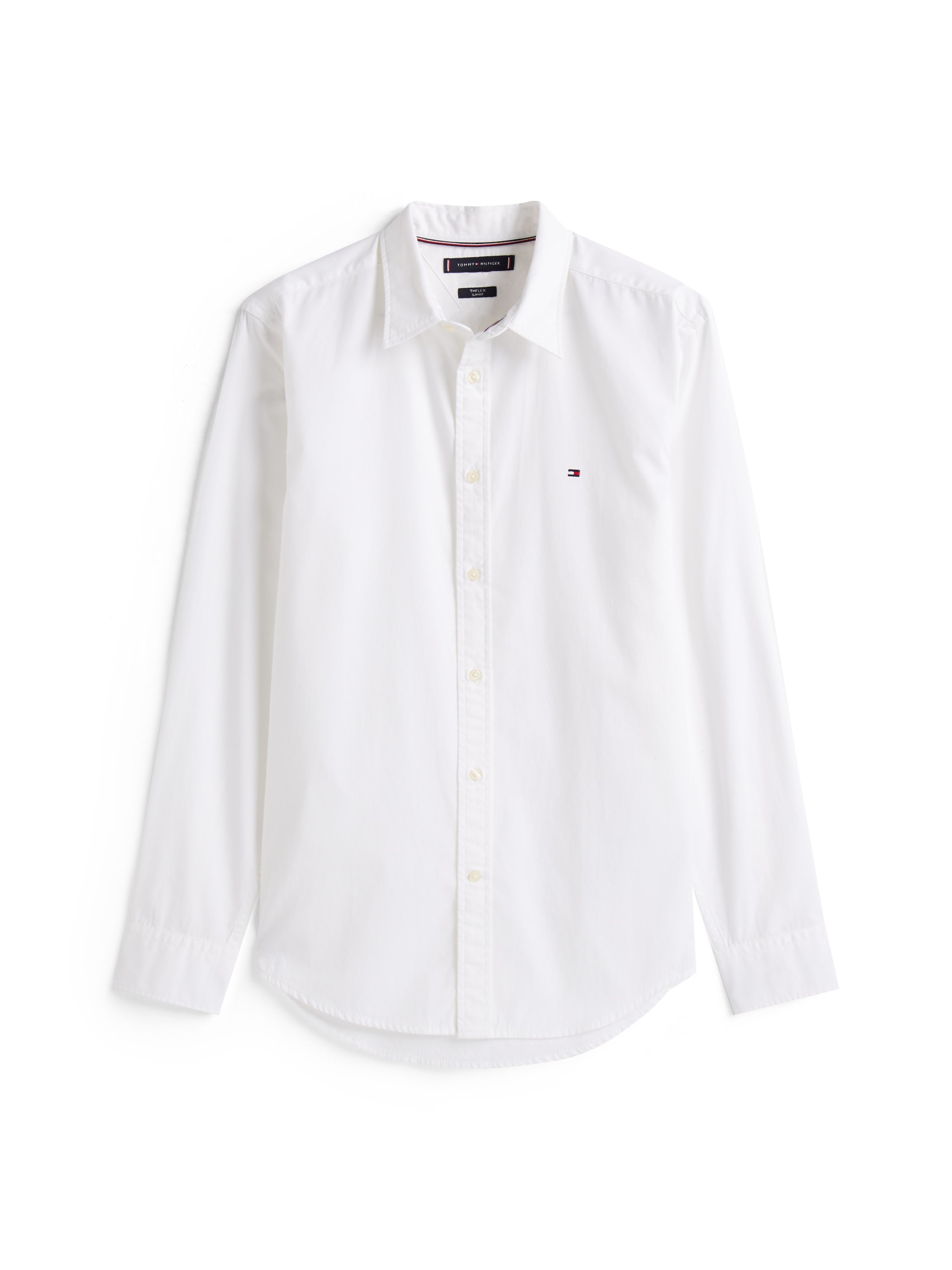 Tommy Hilfiger Langarmhemd »FLEX POPLIN SHIRT« Slim Fit, Kentkragen, Baumwollqualität