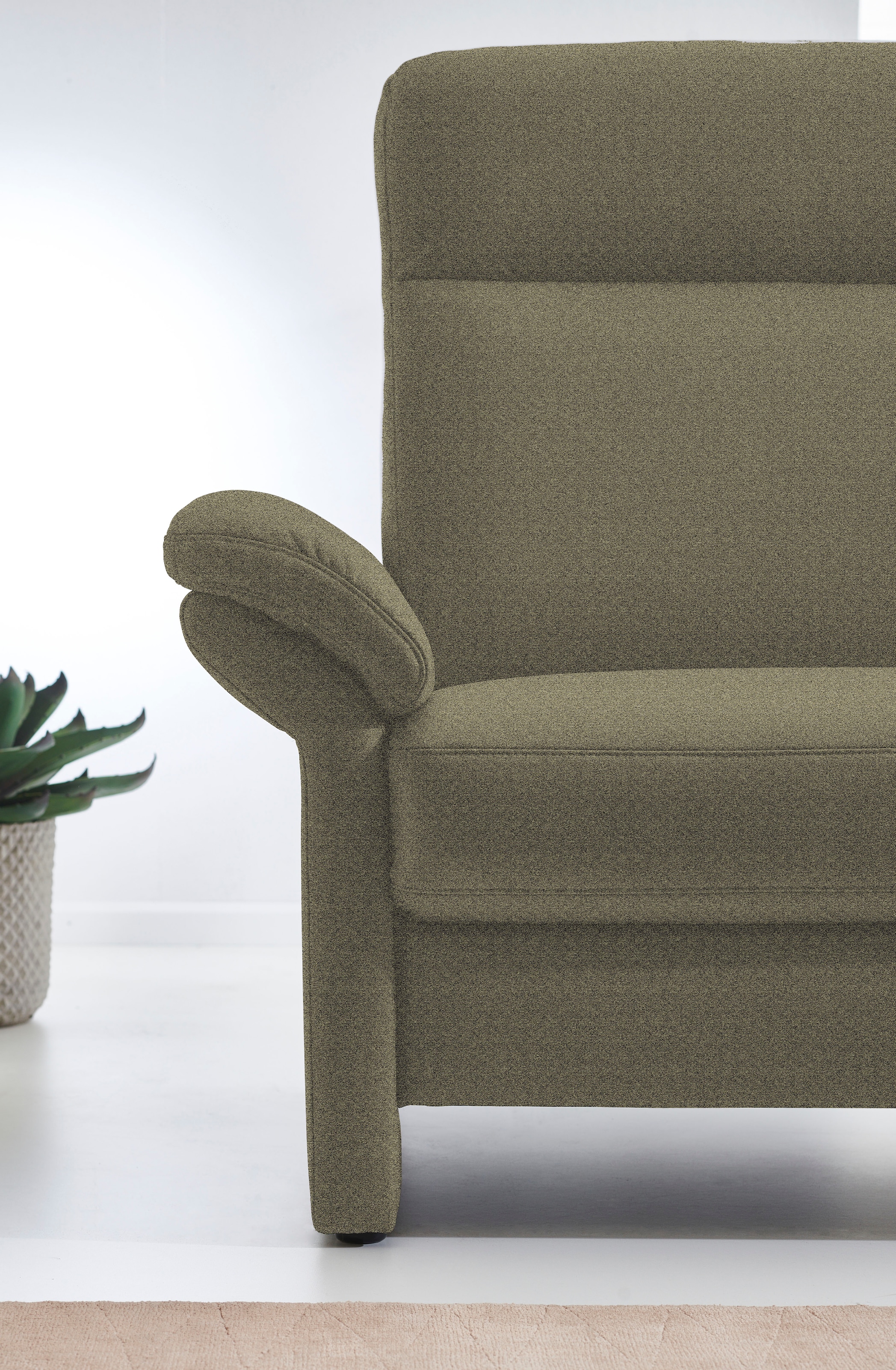 Places of Style 2,5-Sitzer »Senise, Breite 186 cm, Armteilverstellung, Federkern«, wahlweise auch mit Relaxfunktion auf beiden Seiten