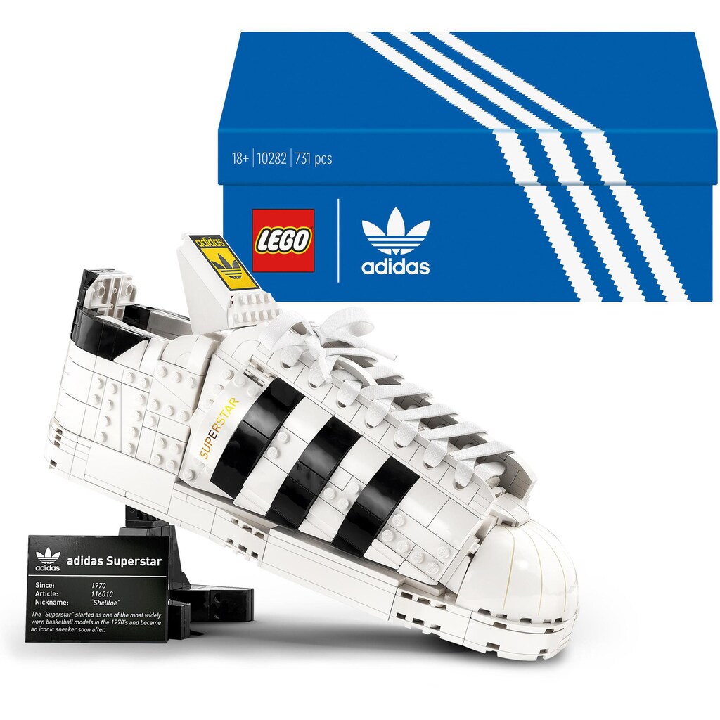 LEGO® Konstruktionsspielsteine »adidas Originals Superstar (10282), LEGO® Creator Expert«, (731 St.), Made in Europe