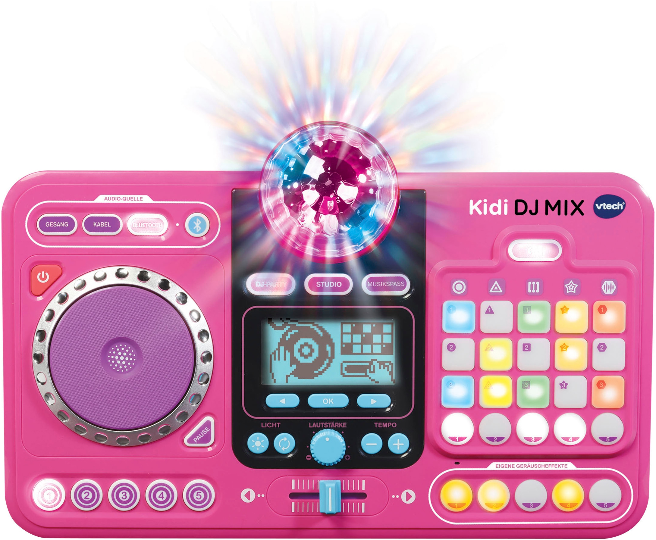 Vtech® Spielzeug-Musikinstrument »Kidi DJ Mix, pink«, mit Bluetooth-Funktion