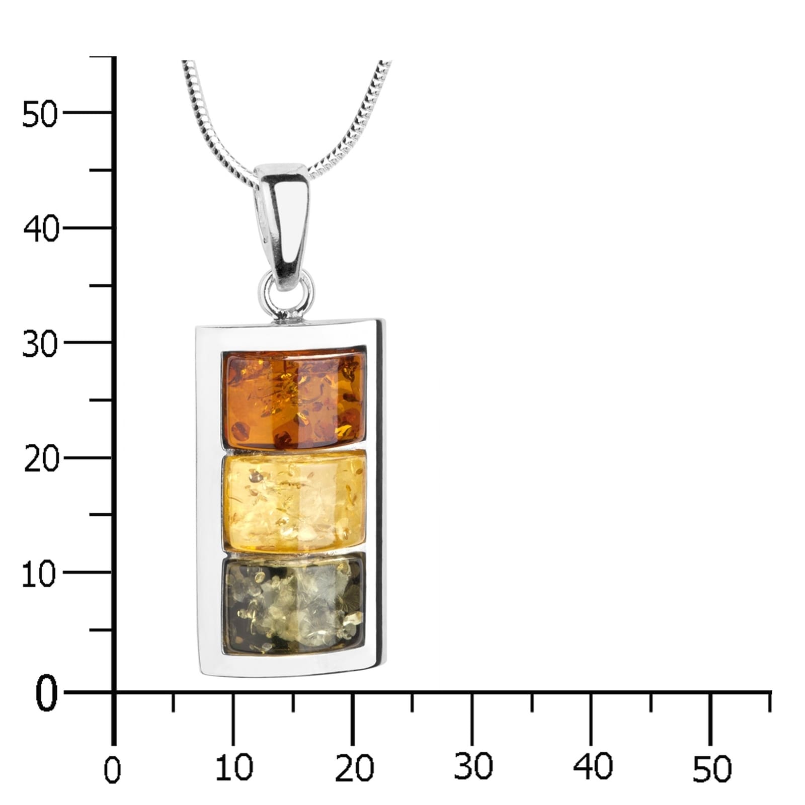 OSTSEE-SCHMUCK Kette mit Anhänger »- Miranda - Silber 925/000 - Bernstein«