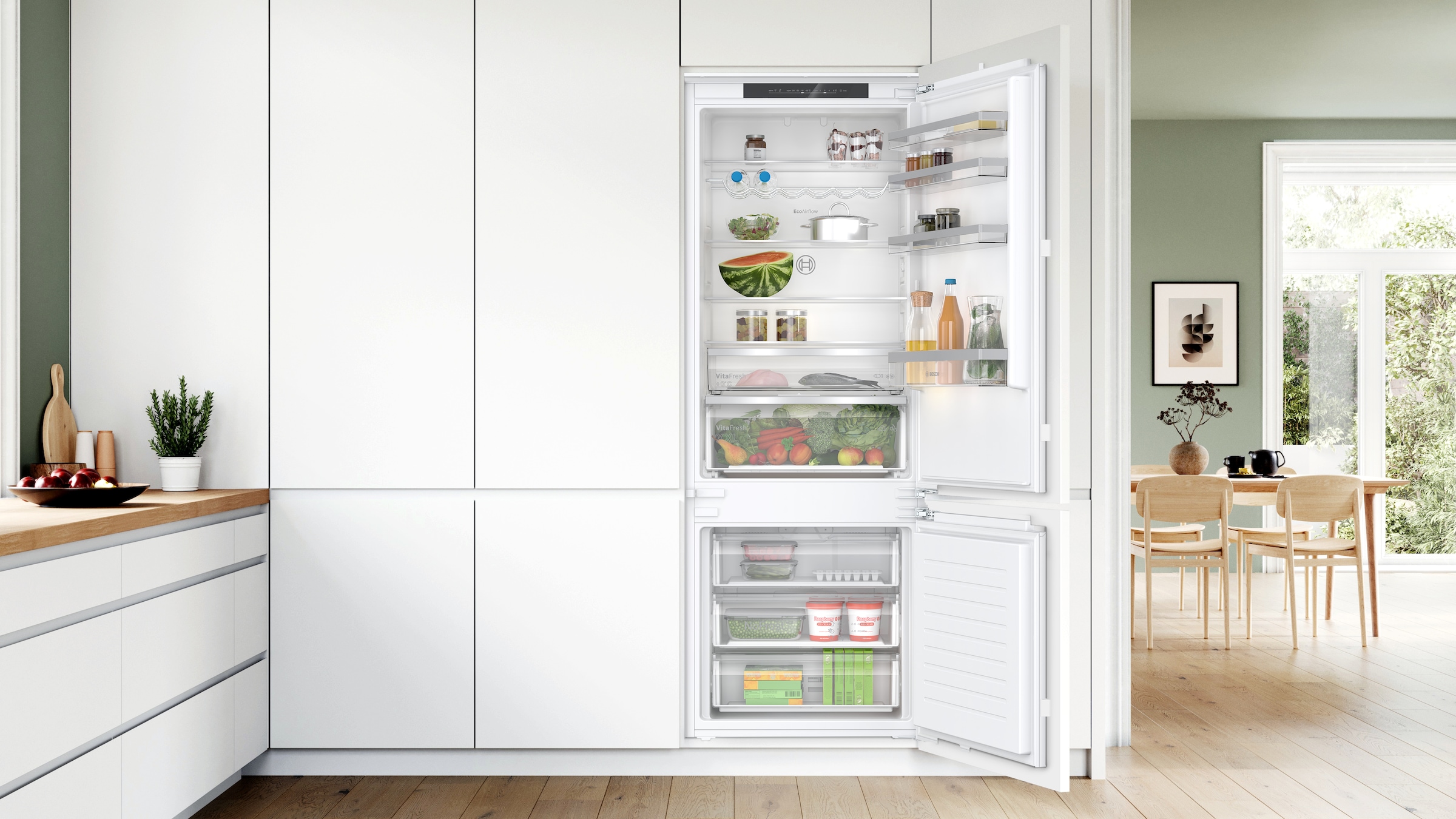 Bosch - Serie 4 Kbn96vfe0. Capacità Netta Totale: 383 L. Cerniera Porta: Destra. Classe Climatica: Sn-st, Emissione Acustica: 34 Db. Capacità Netta Frigorifero: 285 L, Luce Interna, Numero Di Ripiani...