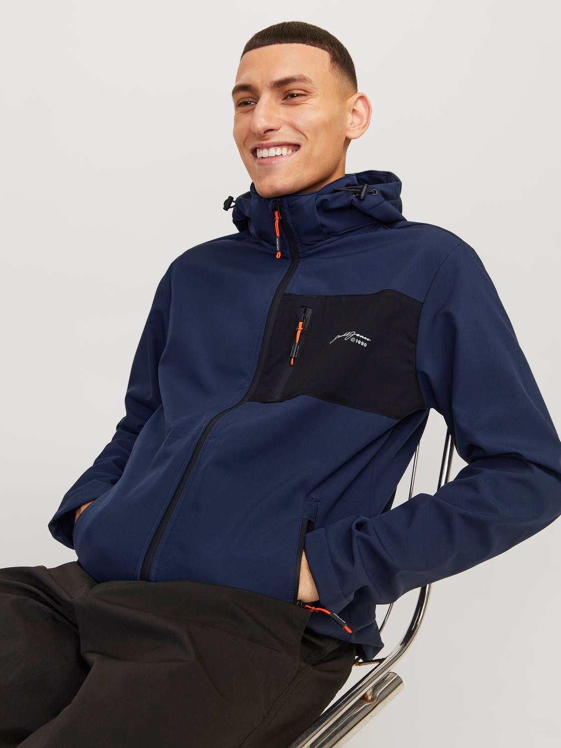 Jack & Jones Softshelljacke »JJ JJTYSON SOFTSHELL JACKET«, mit Kapuze