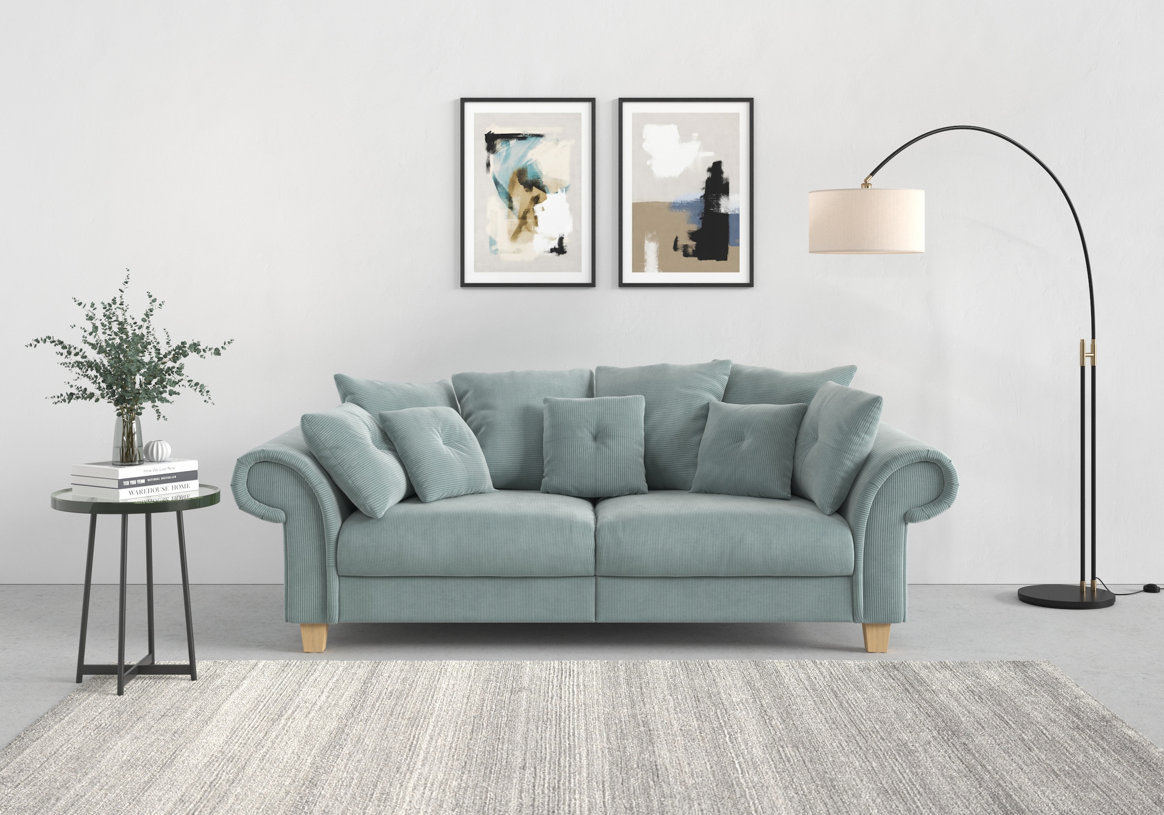 Home affaire Big-Sofa »Queenie kuschelige Kissen (2 und Megasofa«, viele zeitlosem Design, mit online | UNIVERSAL Sitzkomfort kaufen weichem St.)