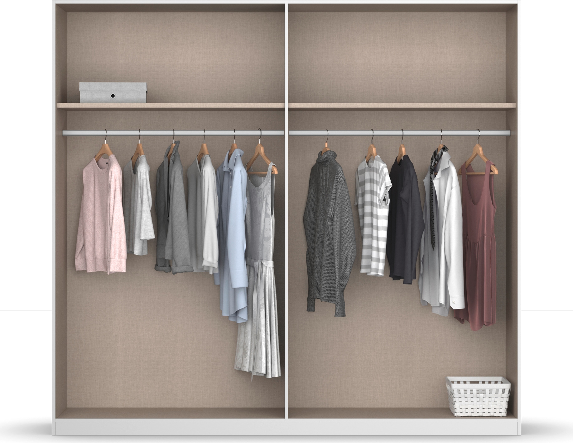 rauch Schlafzimmer-Set »Monza«, mit Drehtürenschrank Breite 226 cm, Bettanlage in 2 Breiten