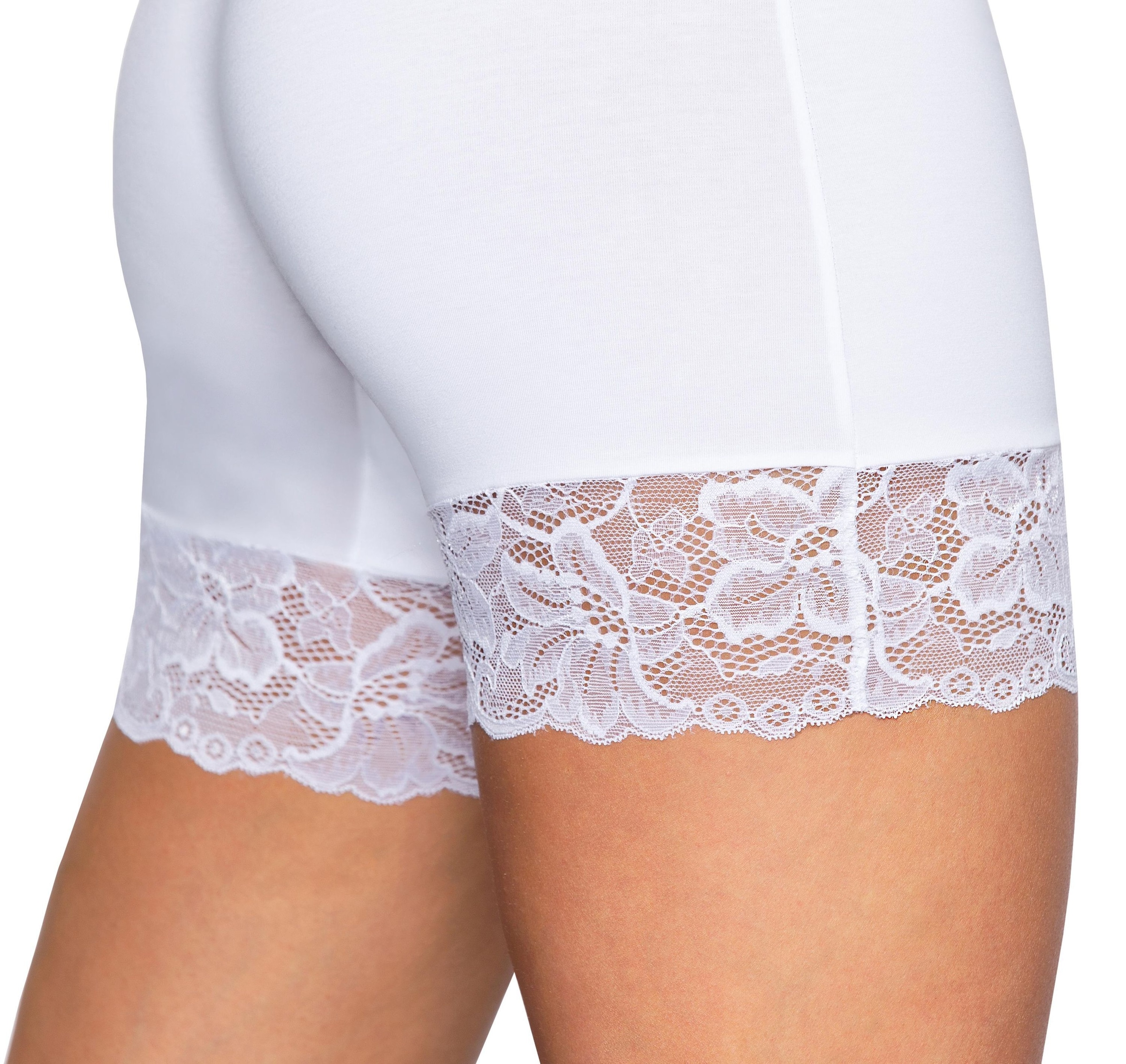 ALKATO Leggings »Slips Damen Longpants mit Spitze und Bein«