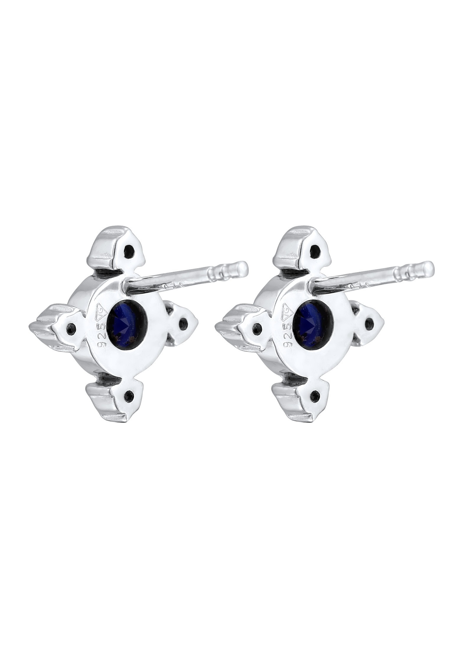 Elli DIAMONDS Paar Ohrstecker »Ohrringe Blume Laborgezüchteter Diamond Weiß Brilliant (0.032 ct) 925 Sterling Silber«