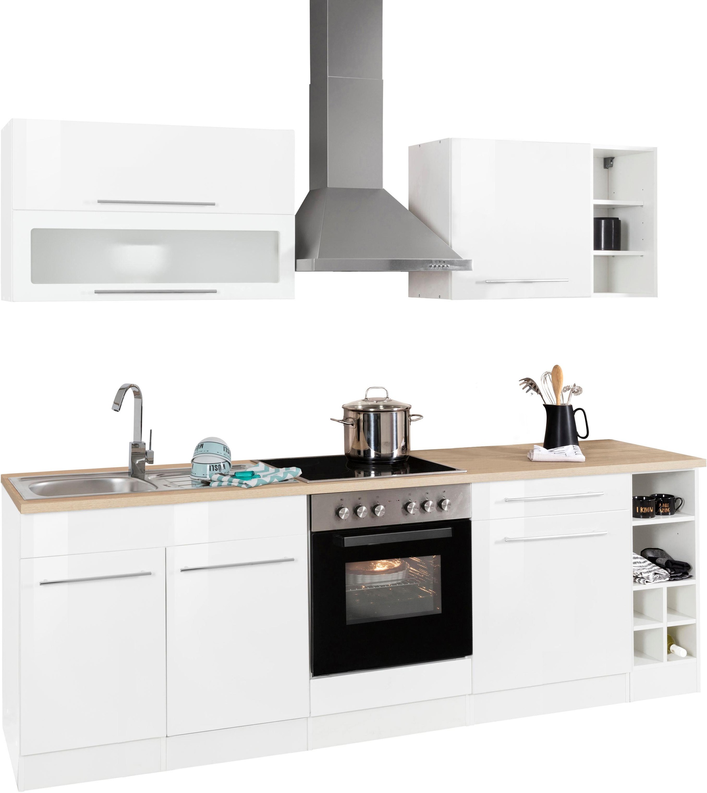 KOCHSTATION Küchenzeile »KS-Eton«, ohne E-Geräte, Breite 240 cm
