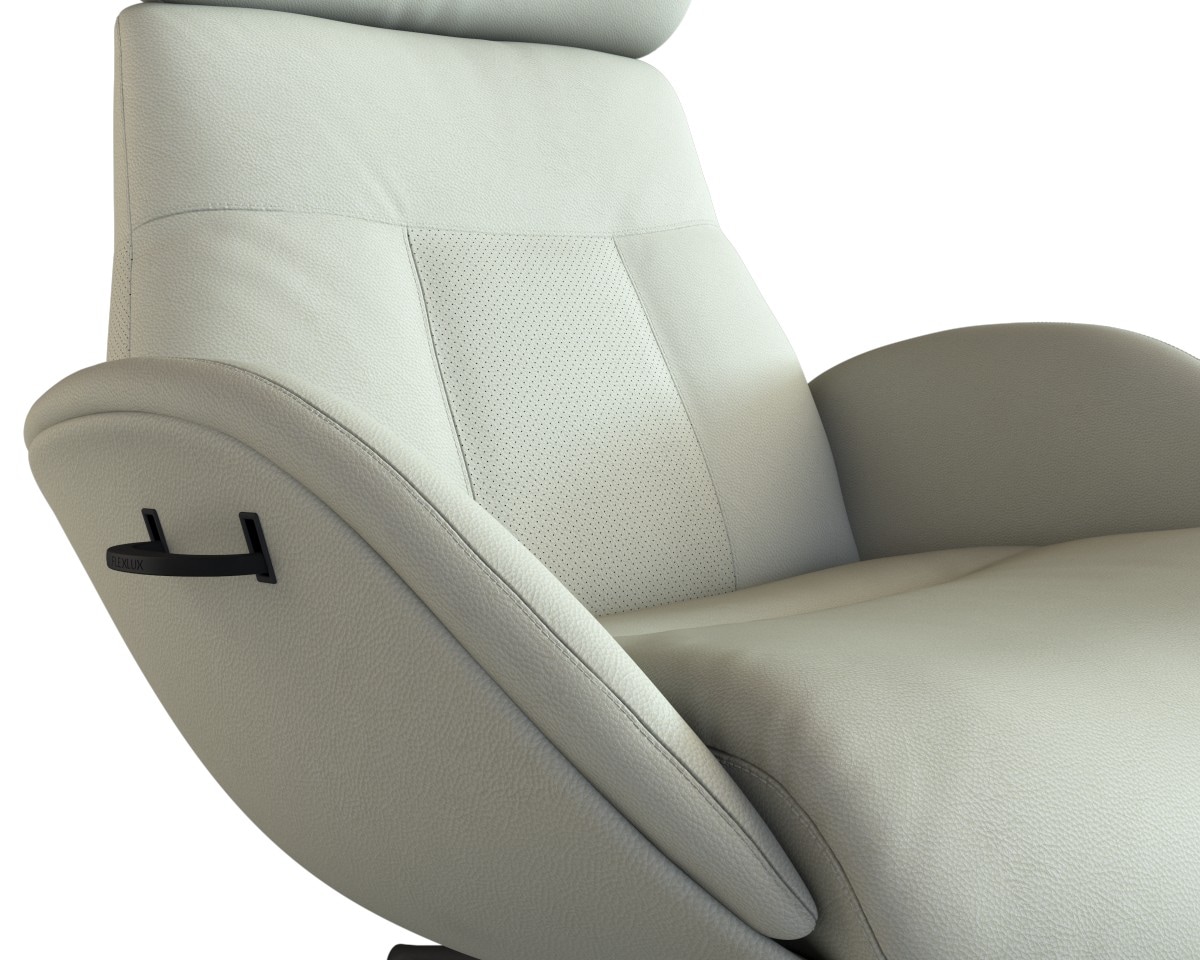 FLEXLUX Relaxsessel »Relaxchairs Elegant«, Premium Komfort, Rücken- & Kopfteilverstellung, drehbar, Fuß schwarz