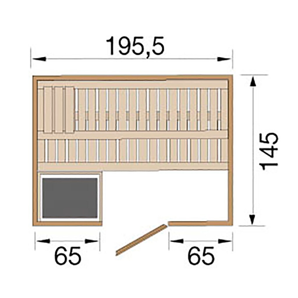 weka Sauna »Bergen«, (Set)