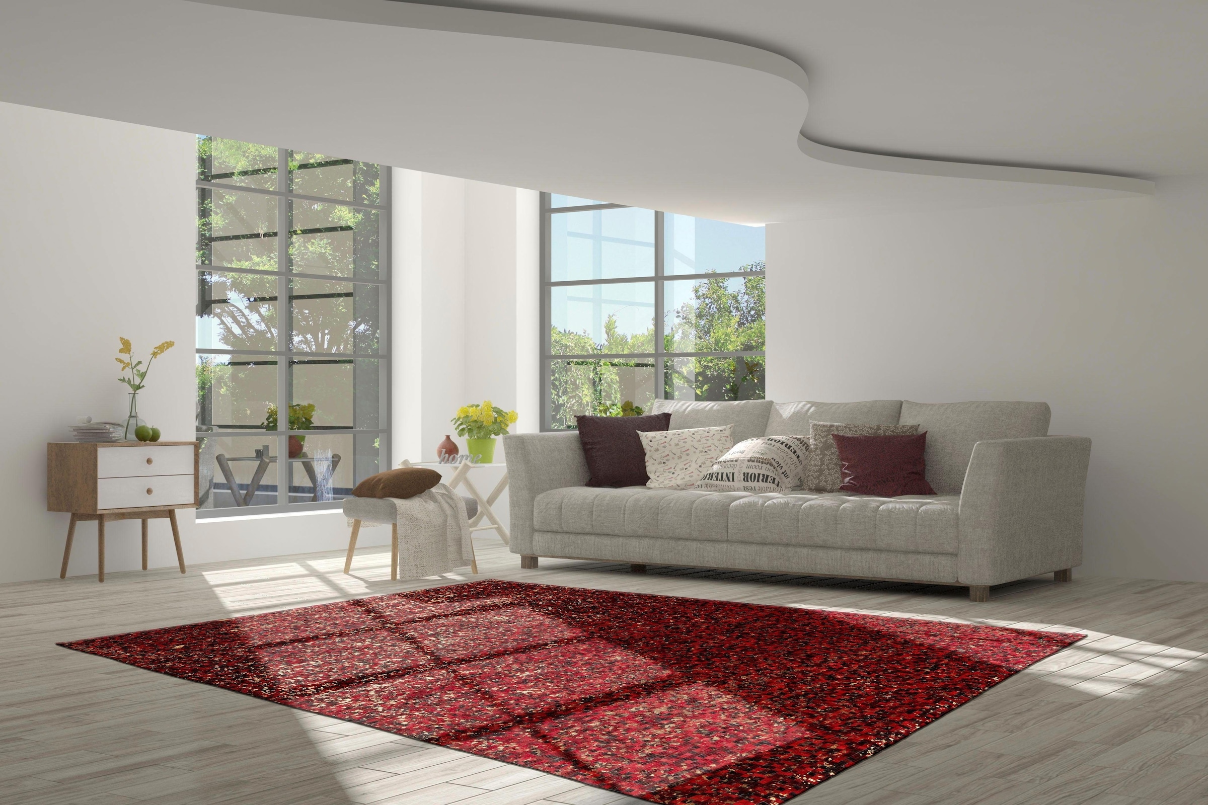 calo-deluxe Fellteppich »Vezzana 615« rechteckig 5 mm Höhe echtes Rinderfell, Wohnzimmer