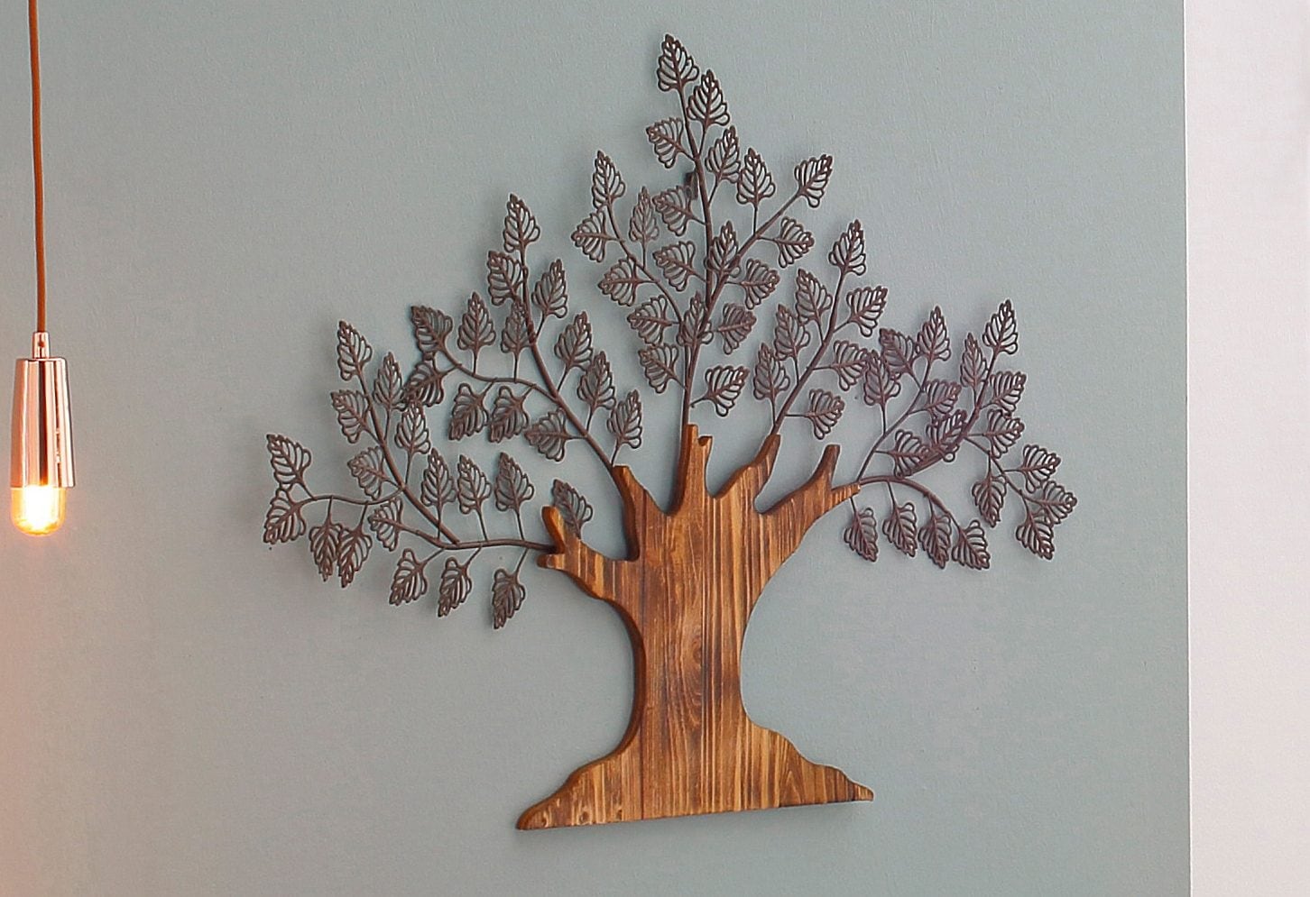 Metall AND kaufen Holz LIVING HOFMANN aus Wanddekoobjekt Materialmix MORE bequem »Baum«, und