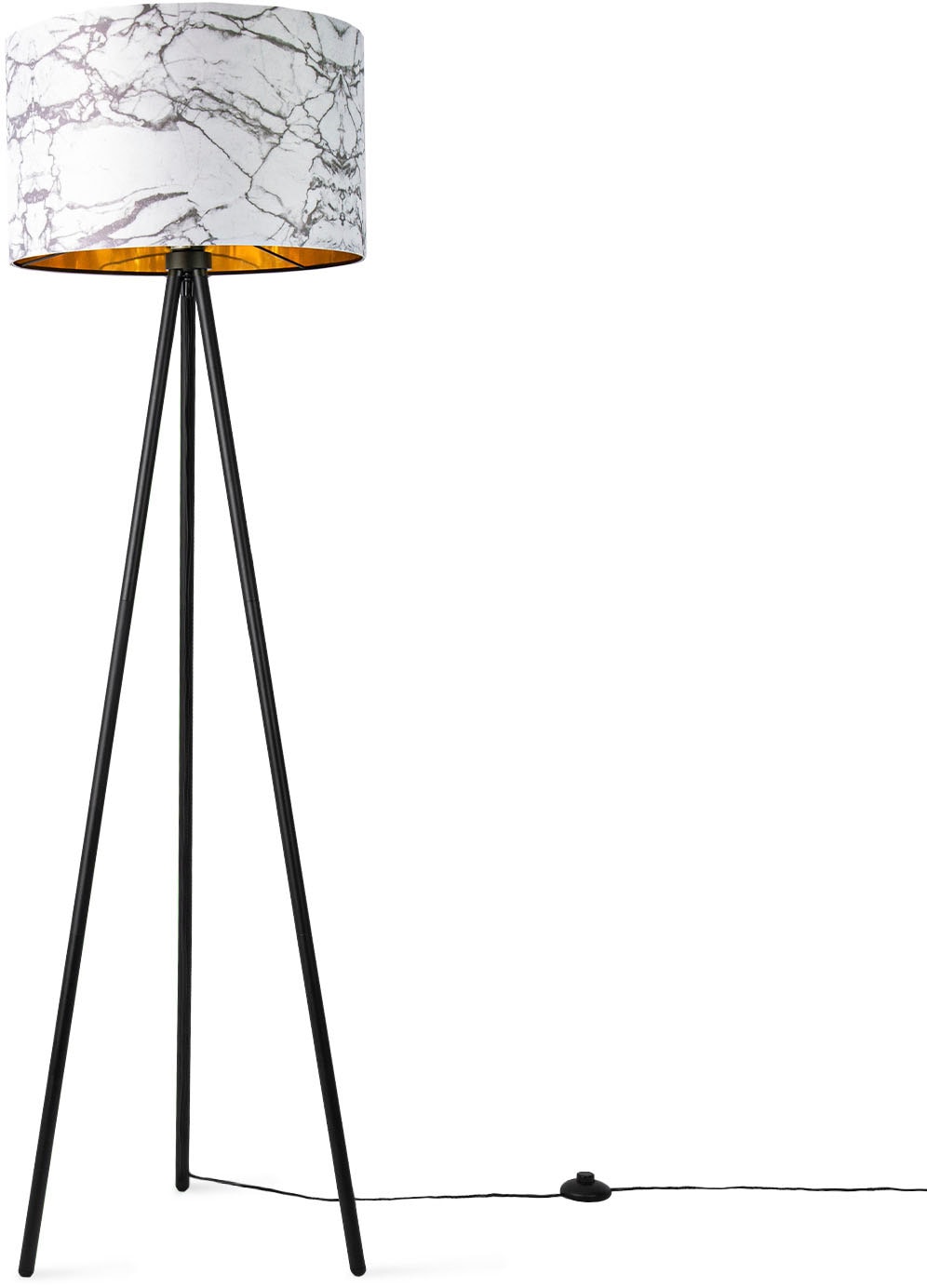 Grau kaufen Garantie Stein Weiß XXL Standleuchte Jahren | 3 Design Stehlampe online Schlafzimmer Marmor Home Kraft«, Paco »Trina mit E27