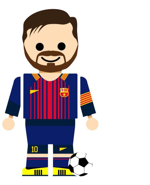 bestellen Messi«, Wandtattoo (1 St.) Fussball auf Wall-Art Rechnung »Spielfigur