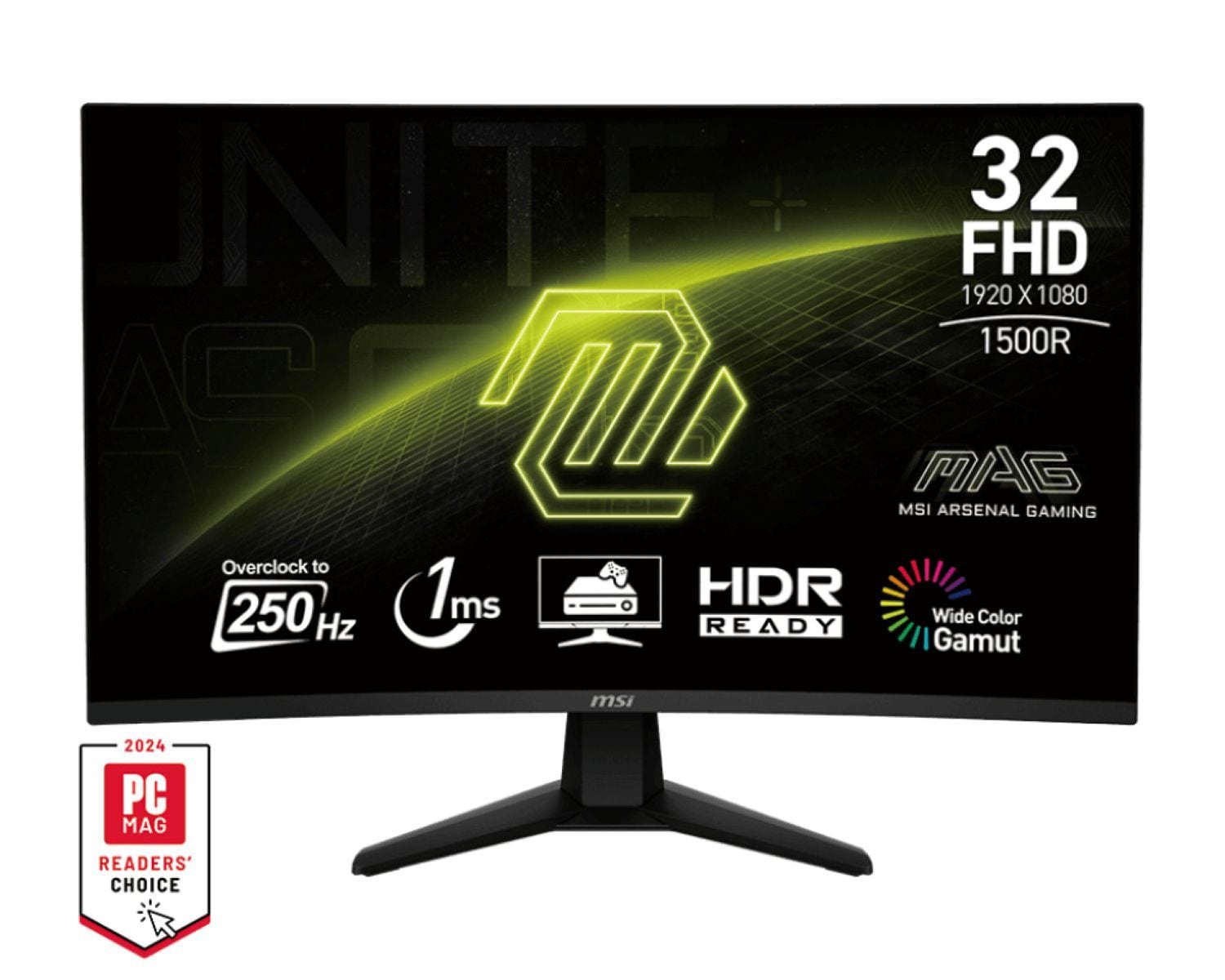 GAMEMAX Gaming-PC-Komplettsystem »MegaDeal Rockstar 2708 Intel Core i5 14400F 16GB 1TB SSD RTX 5060« 32 ″ Intel® Core i5 GeForce RTX™ 5060 16 GB RAM 1.000 GB SSD Windows 11 + MSI MAG 32C6X Curved Monitor, 80cm (32")