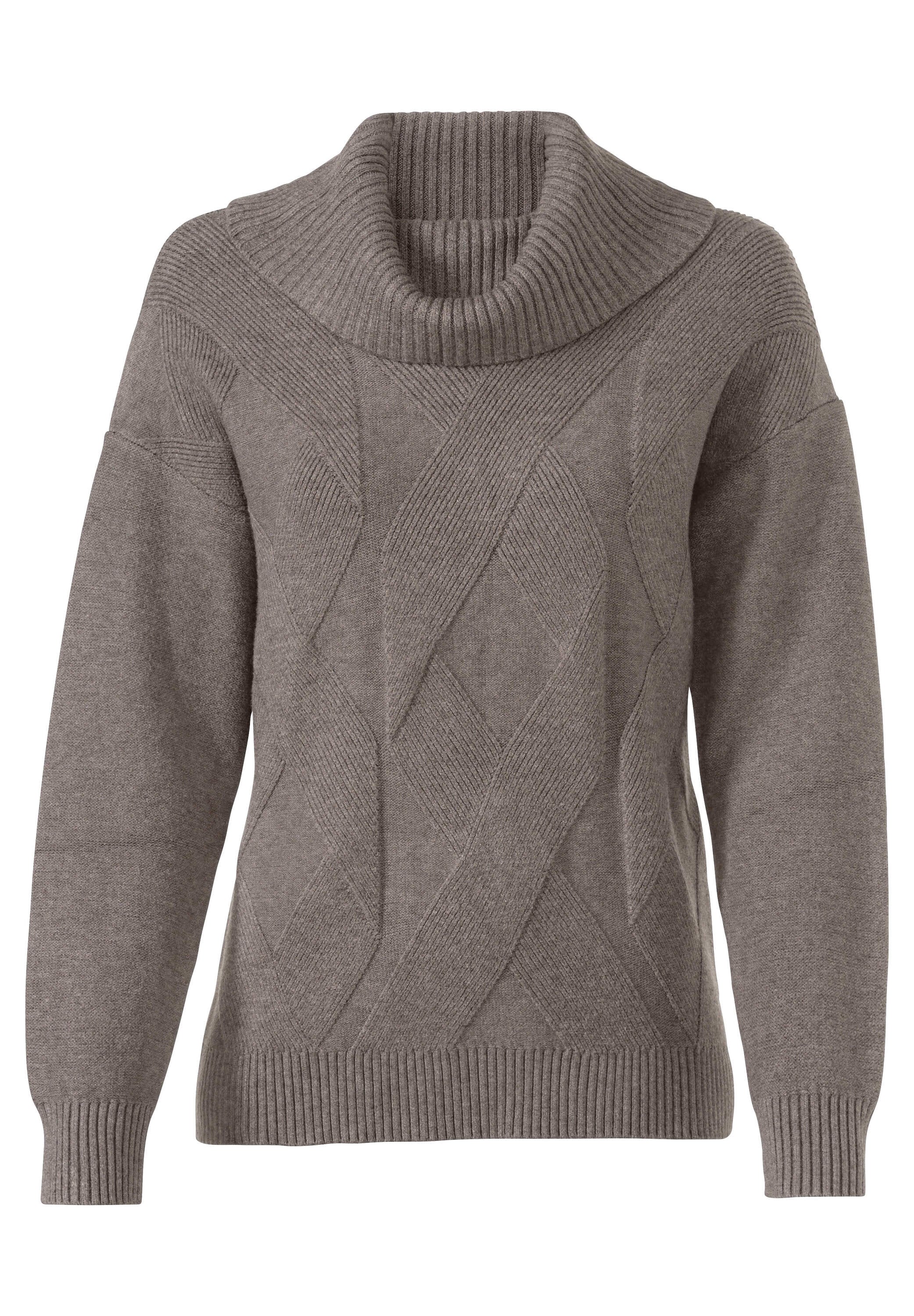 heine Strickpullover »Pullover Rollkragenpullover mit Zopfmuster«