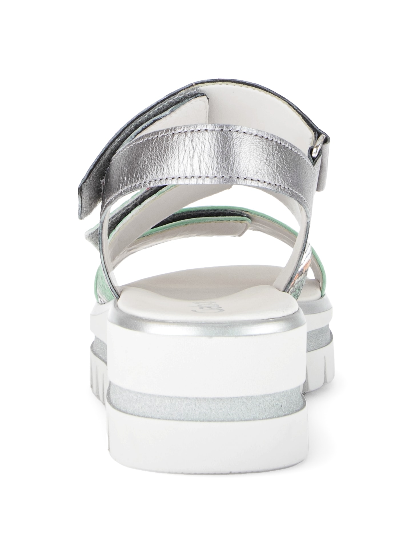 Gabor Keilsandalette  Plateau, Riemchensandale, Sommerschuh mit Kontrastbesatz