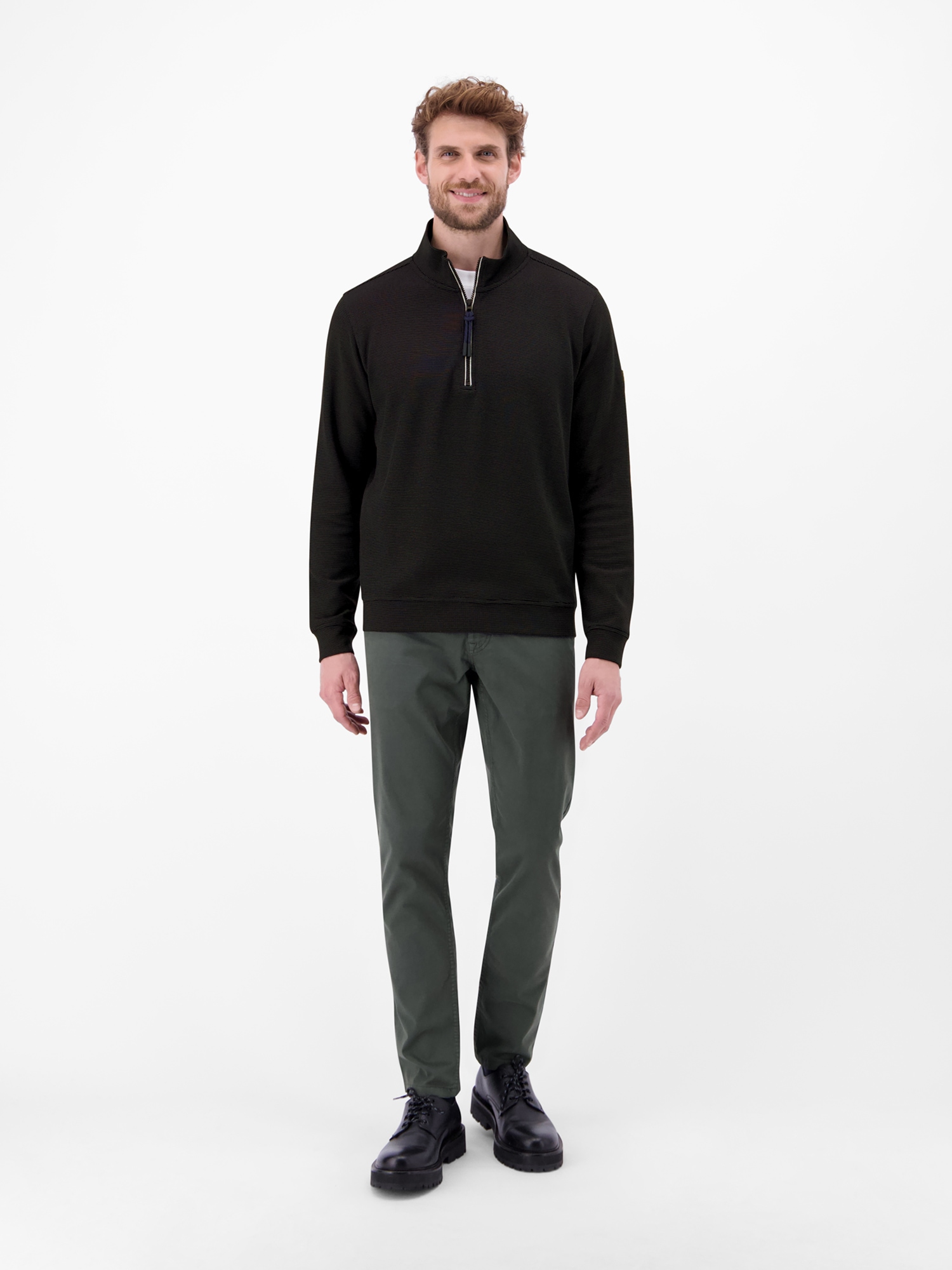 LERROS Sweatshirt »Unifarbener Sweattroyer für Herren«
