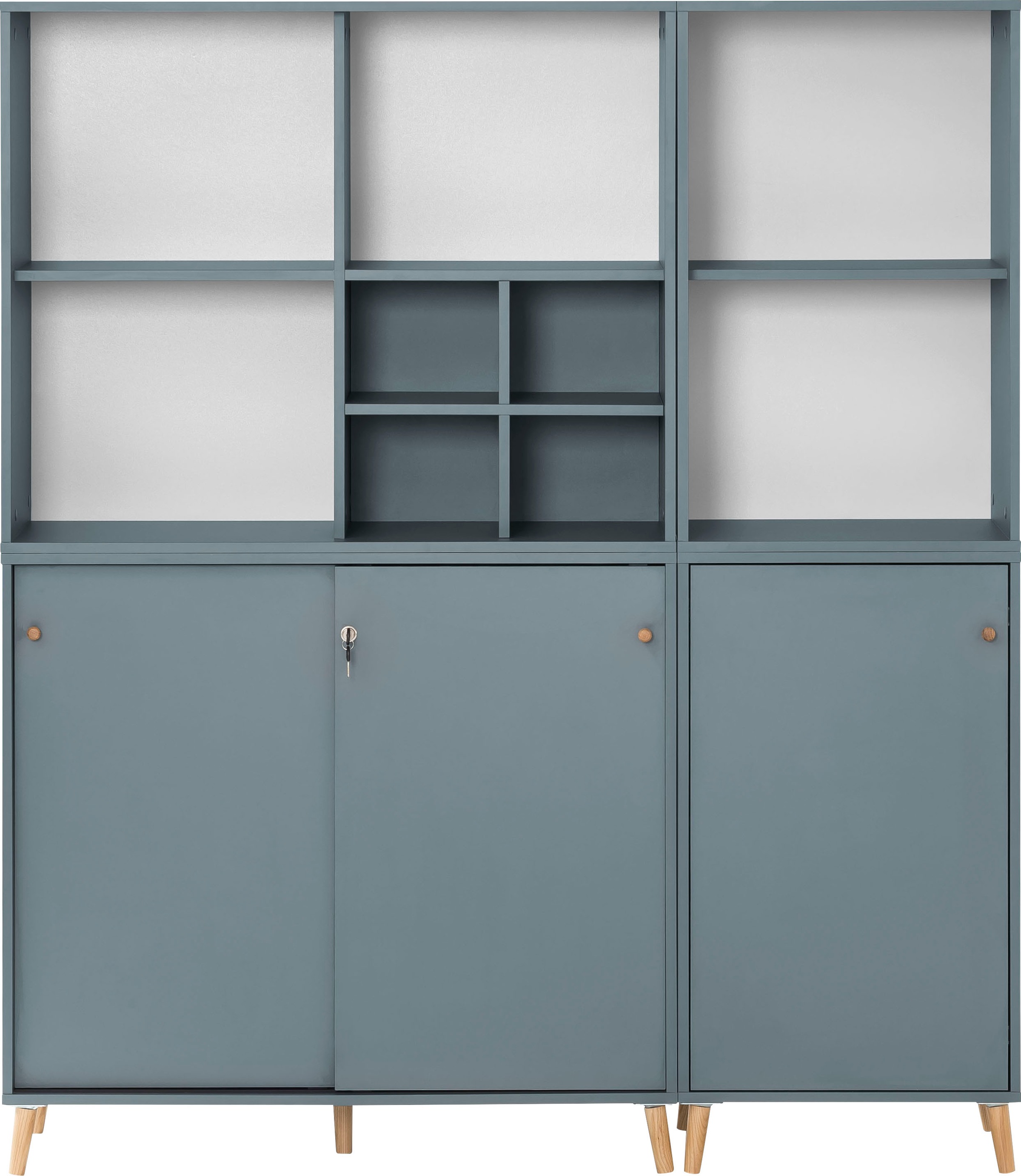 Schildmeyer Büro-Set »Serie 500«, bestehend aus 2 Regalen, 2 Schränken, 1  Regalkreuz online bei UNIVERSAL