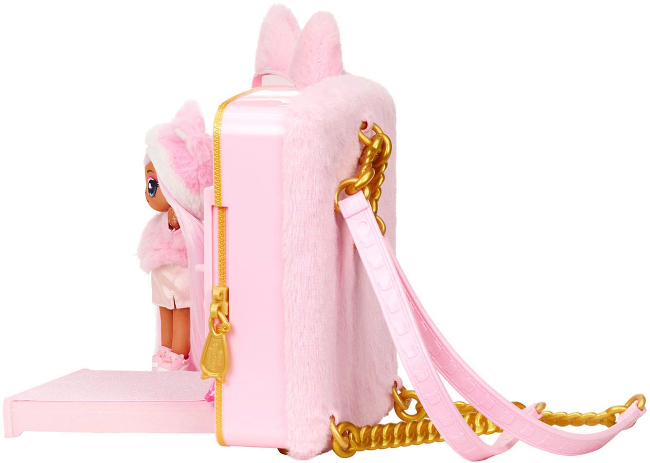 MGA ENTERTAINMENT Puppenmöbel »3in1 Backpack Bedroom Series 3 Playset - Pink Kitty«, Na!Na!Na! Surprise