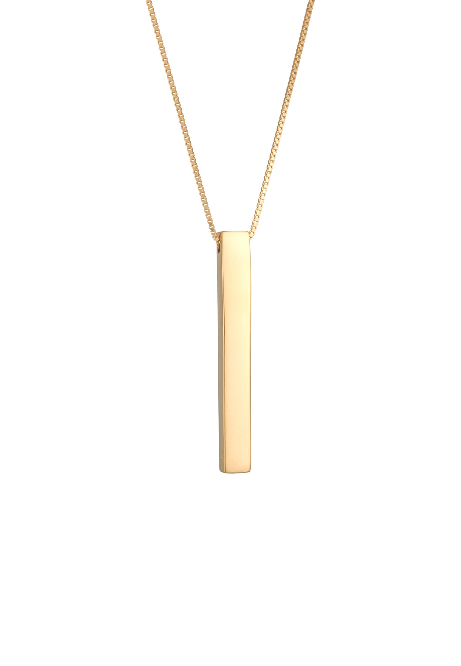Kuzzoi Lange Kette »Halskette Herren Panzerkette Stab Barren 925 Silber«