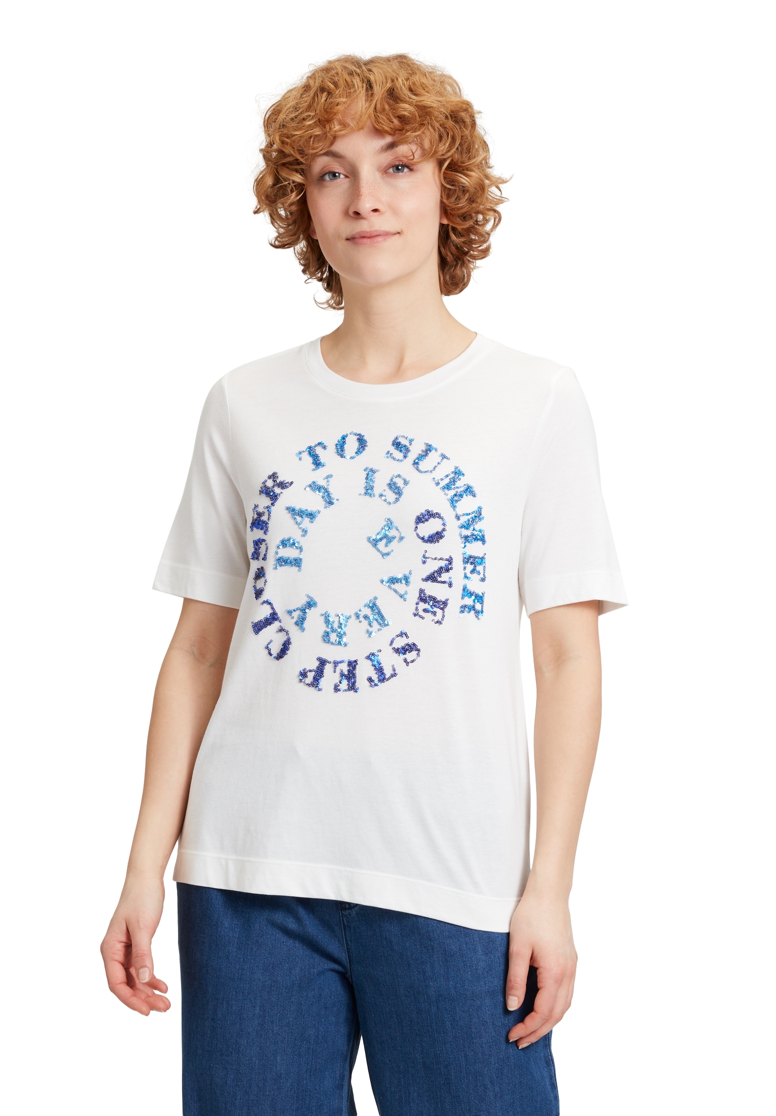Cartoon T-Shirt »Halbarm-Shirt mit Rundhalsausschnitt«