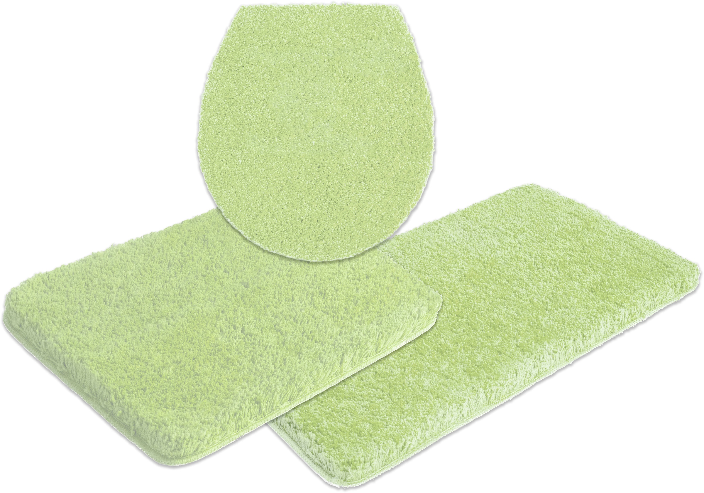 OTTO home Badematte "Sanremo, Standard & Premium, 30mm oder 35mm, sehr weich" rutschhemmend beschichtet fußbodenheizungsgeeignet  schnell trocknend Badteppich, unifarben, rechteckig, rund & als 3-tlg. Set erhältlich