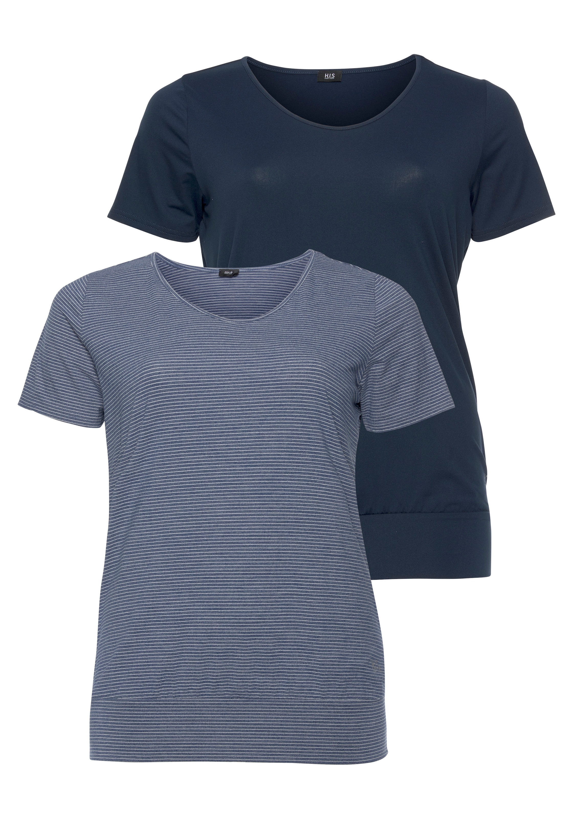 H.I.S T-Shirt, (Spar-Set, 2er-Pack), Große Größen bei ♕ | T-Shirts