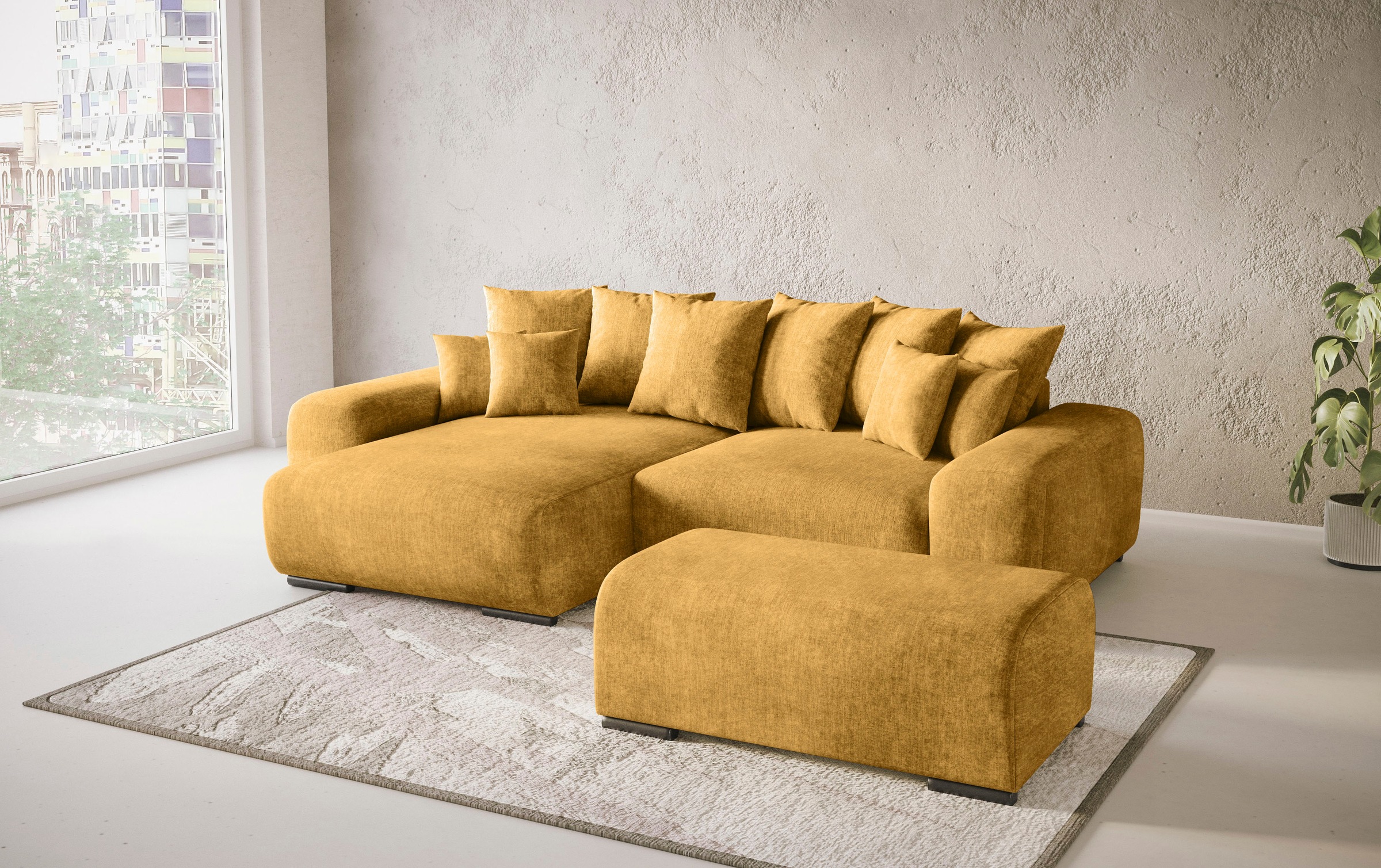 Mr. Couch Polsterecke »Sundance II«, Dauerschläfer mit EasyBett-Schlaffunktion, Bettkasten