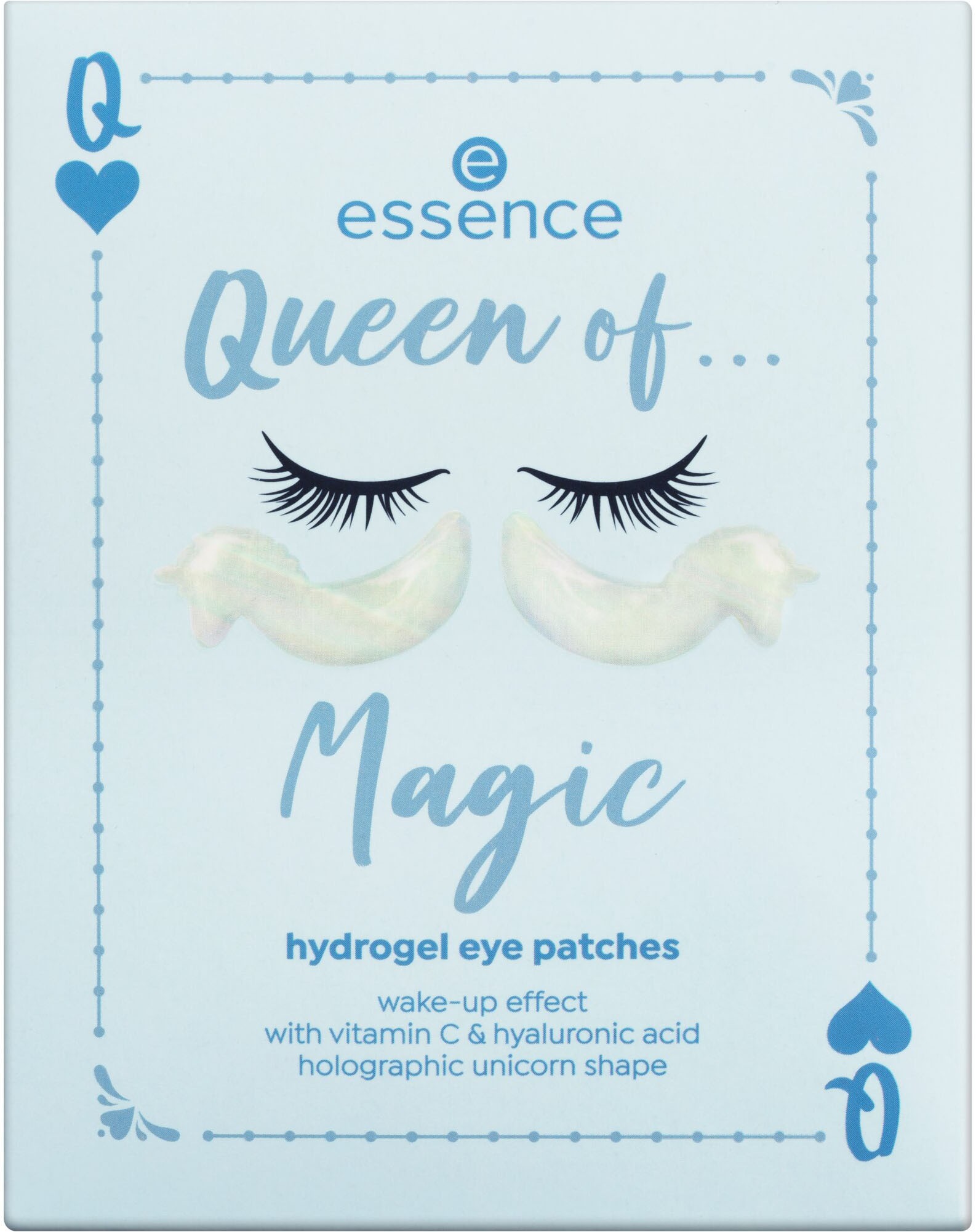Essence Augenpflege-Set »Queen of... hydrogel eye patches« Mit Vitamin C und Hyaluronsäure, leuchtende Farben und Glitzereffekte.