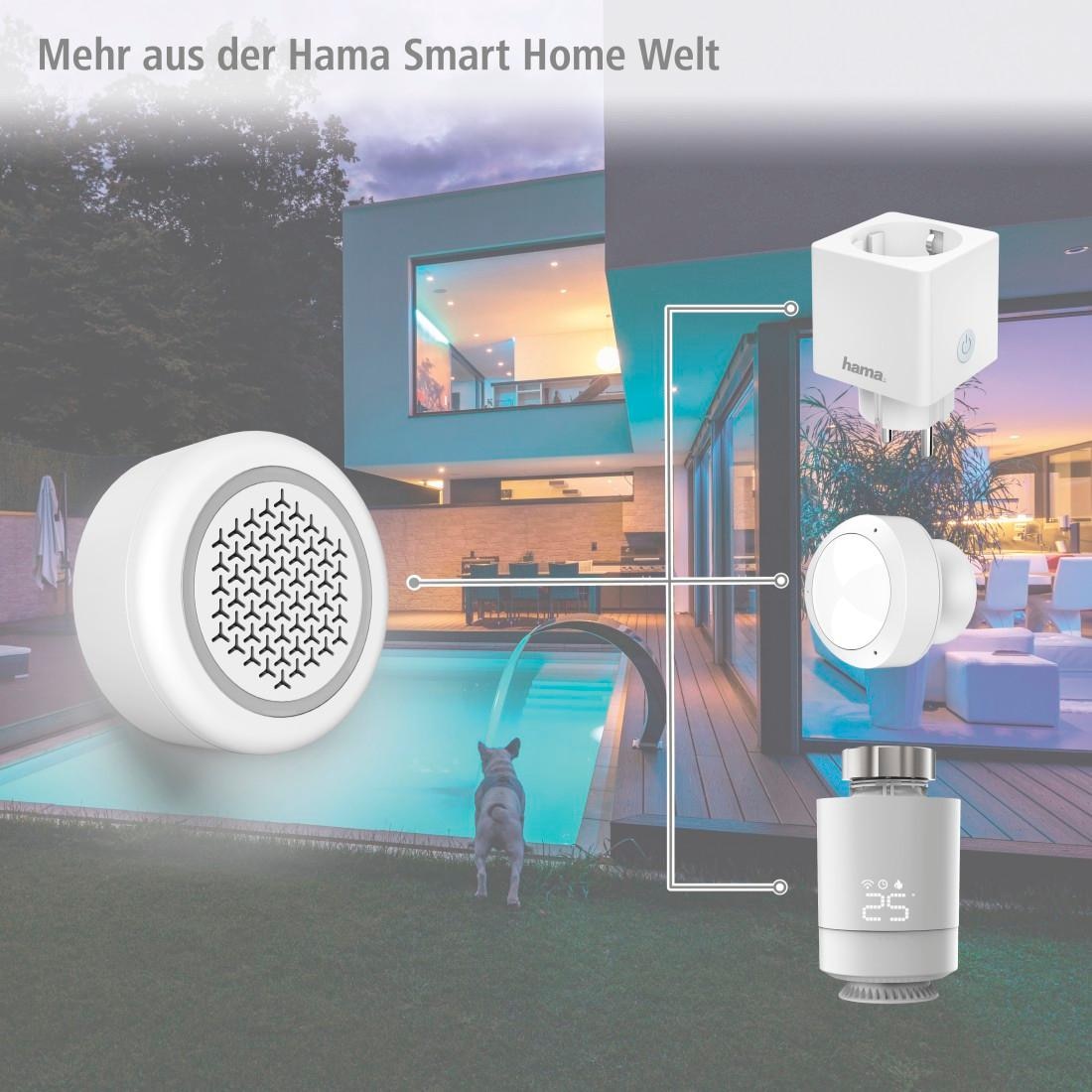 Hama Alarmsirene »Smart Home Alarmanlage,WLAN Alarmsirene ohne Hub, 97,4dB 10 Signaltöne«