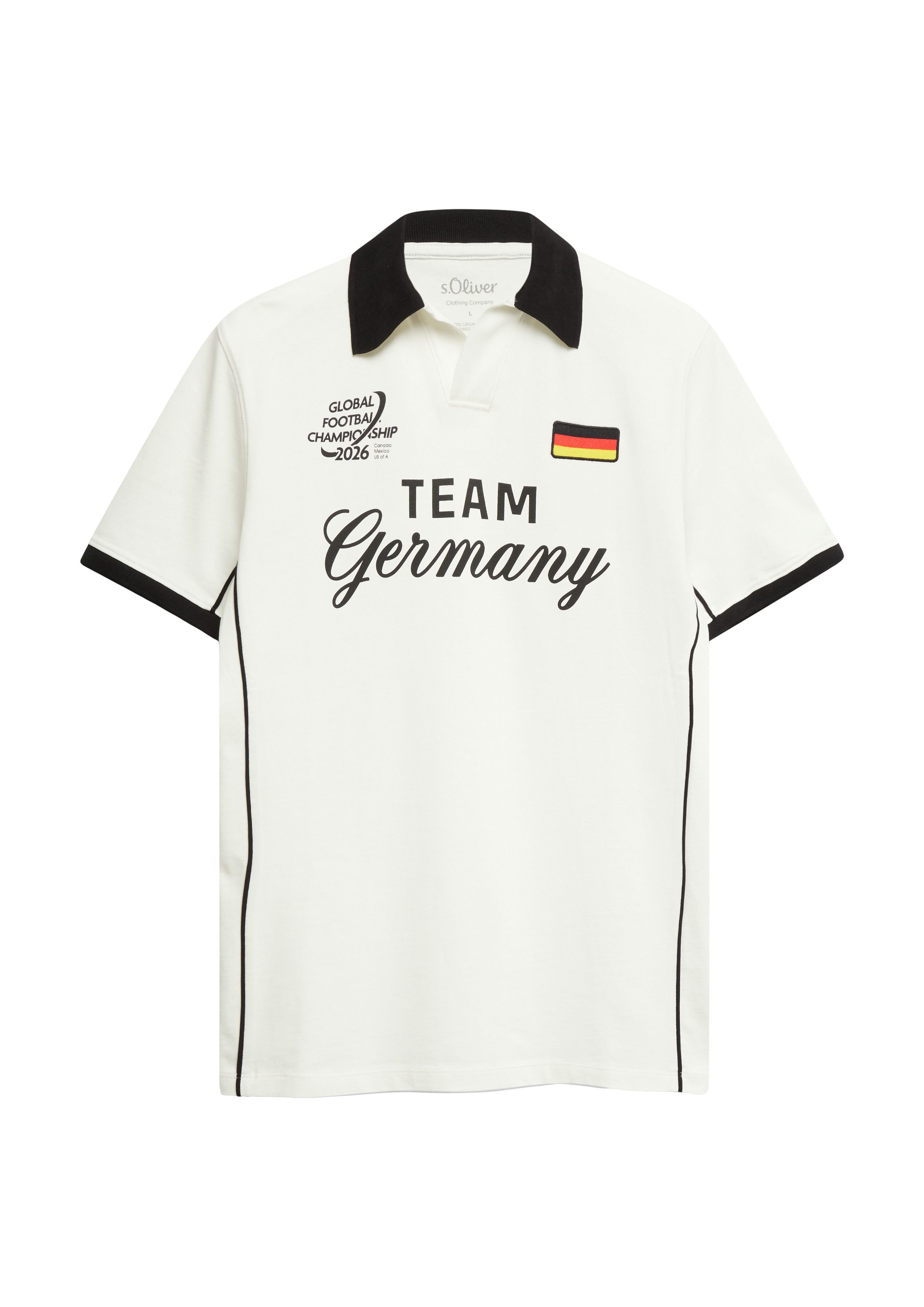 s.Oliver Poloshirt Sommershirt - WM 2026 - mit GERMANY-Print