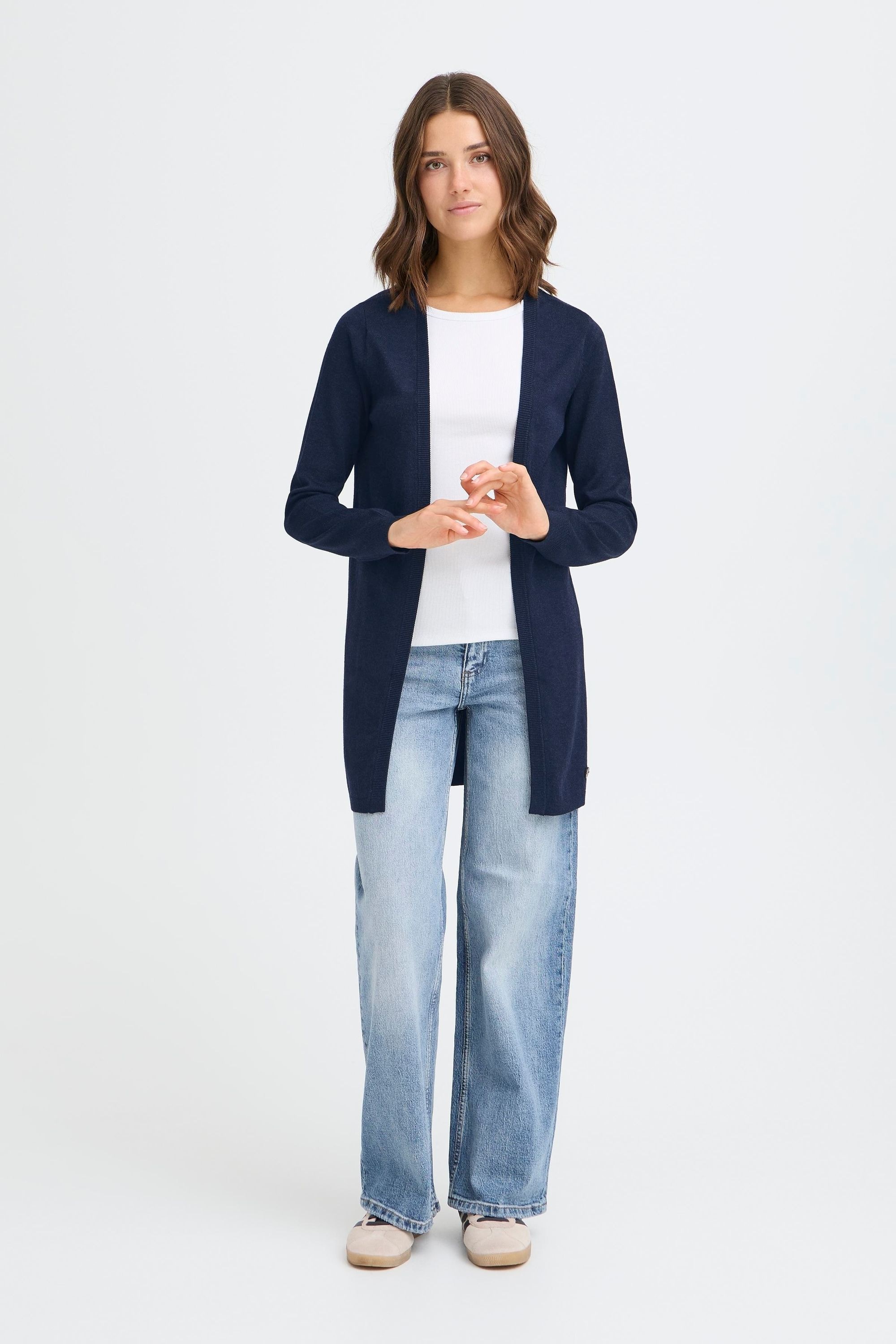 OXMO Strickjacke »Strickjacke OXAIDA LONG«