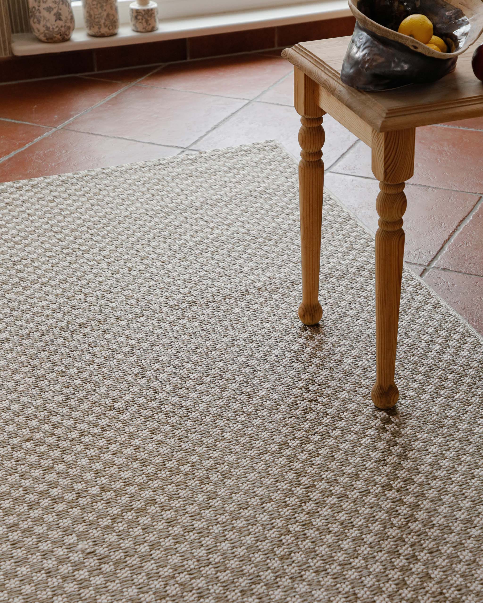 Wecon home Teppich »Miami South Beach« rechteckig 5 mm Höhe In- & Outdoor Teppich, wetterfest, kariert, Balkon, pflegeleicht