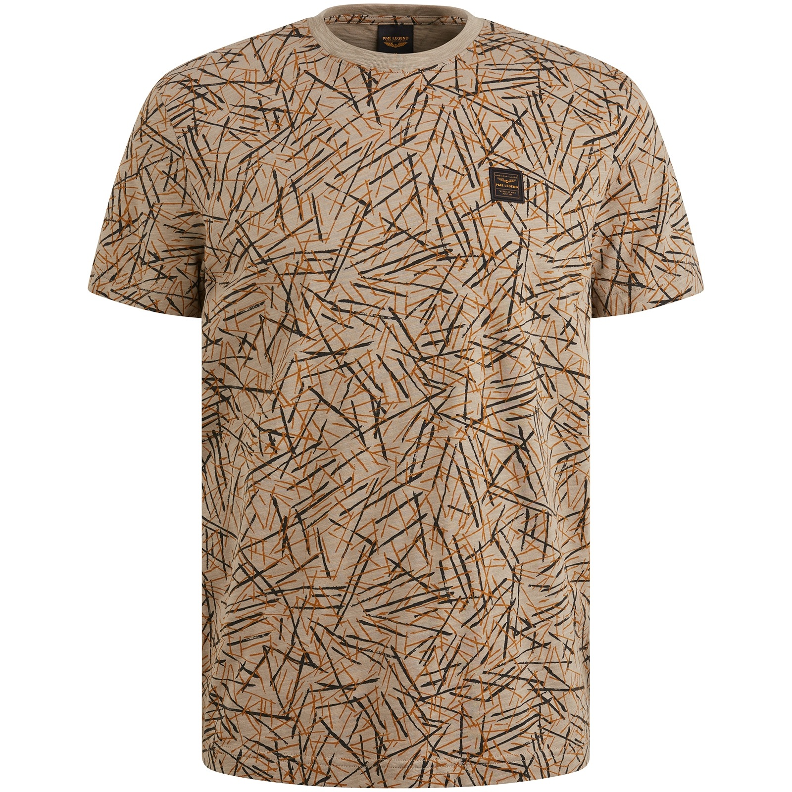 PME LEGEND T-Shirt »Short sleeve r-neck slub jersey aop«