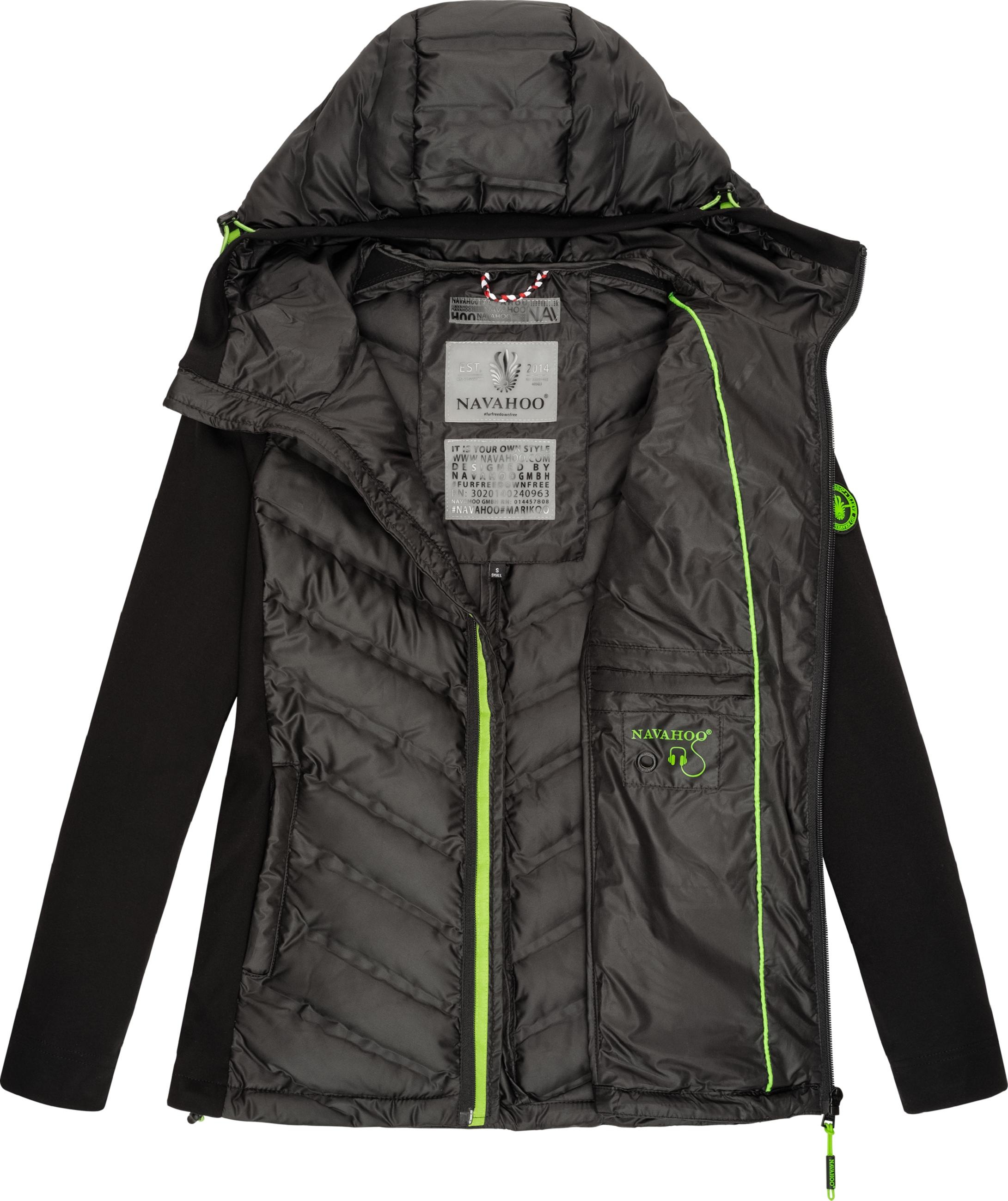 Navahoo Outdoorjacke »Übergangsjacke Nimm Mich Mit«, mit Kapuze, stylische Übergangsjacke mit Kapuze