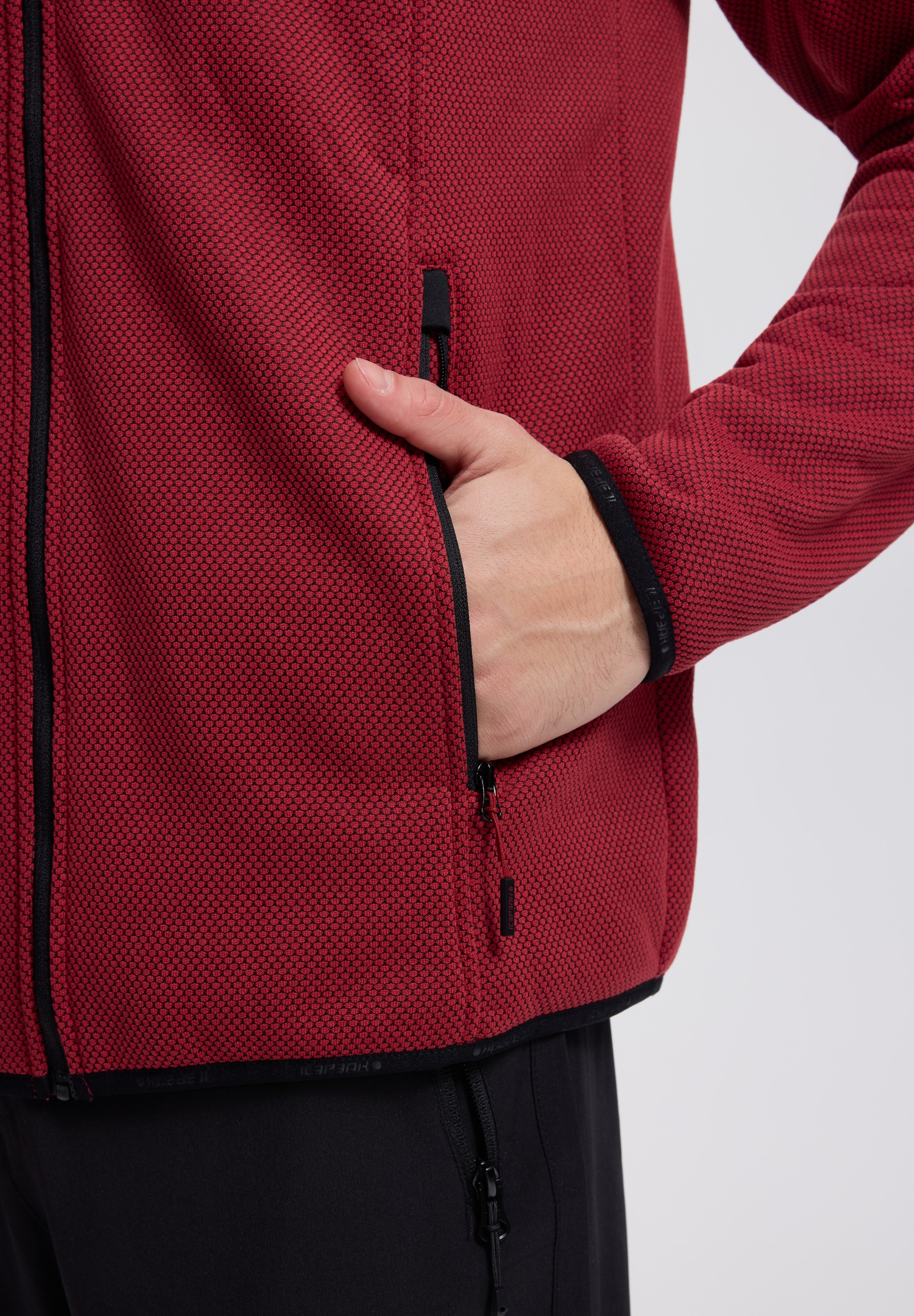 Icepeak Fleecejacke »BREDSTEDT« sportlicher Stil, mit Stehkragen, mit Reißverschlusstaschen