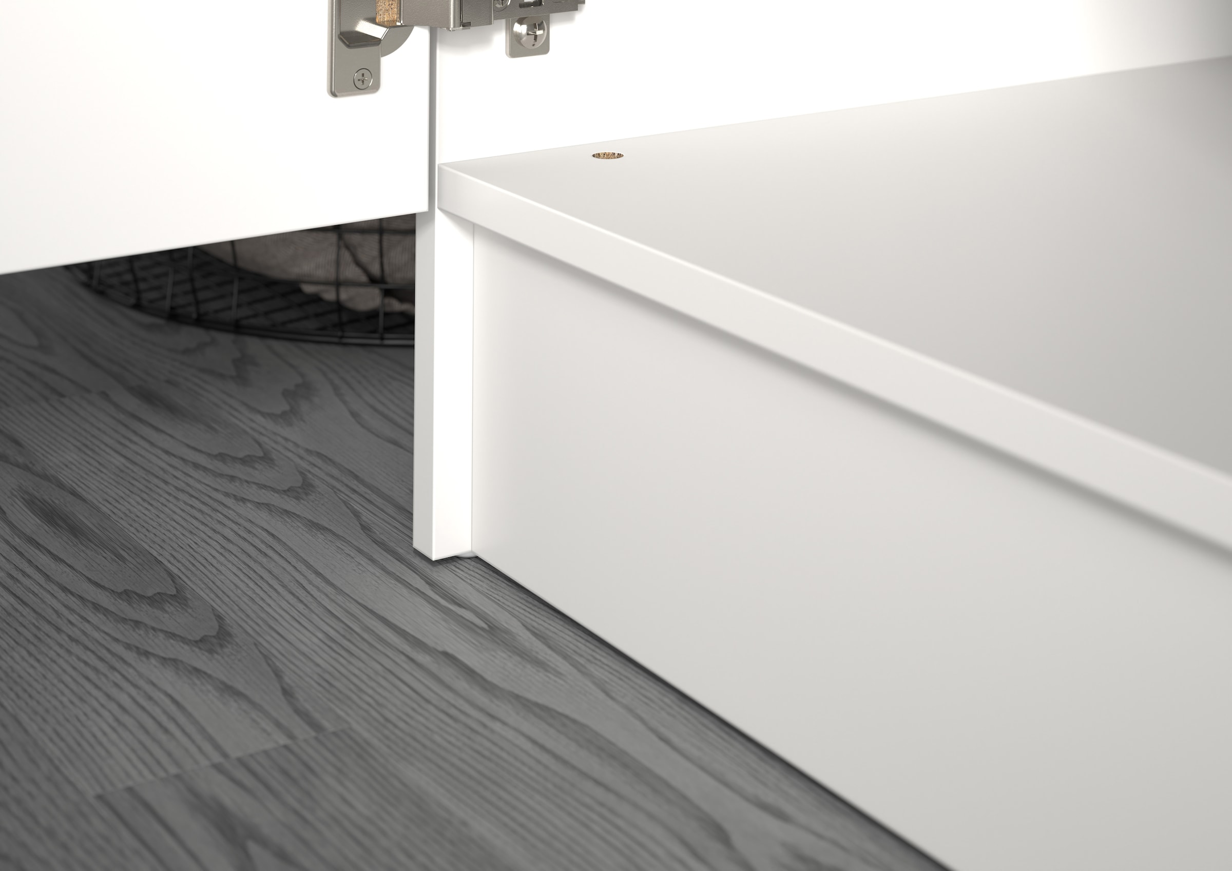 welltime Mehrzweckschrank-Set »FALAS,  4-teilig, Hauswirtschaftsraum Set, Breite 242 cm« 2x Waschmaschinenumbauschrank, 1x Wäscheschrank & 1x Mehrzweckschrank, 