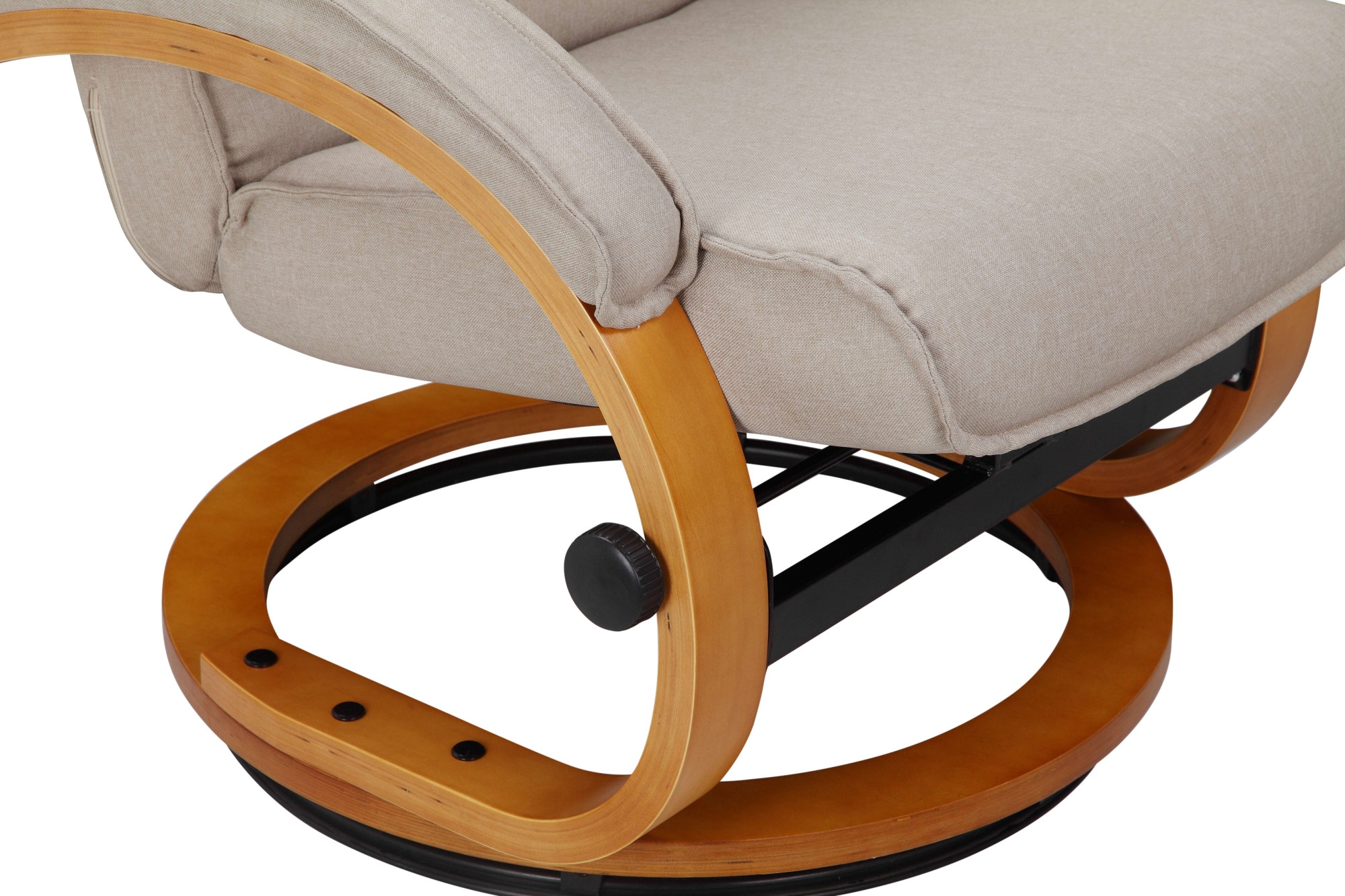 Home affaire Relaxsessel »Paris, TV-Sessel mit Hocker und manueller Liegefunktion«, (Set, 2 St., bestehend aus Sessel und Hocker), Set (Sessel und Hocker), Dreh- und Kippfunktion